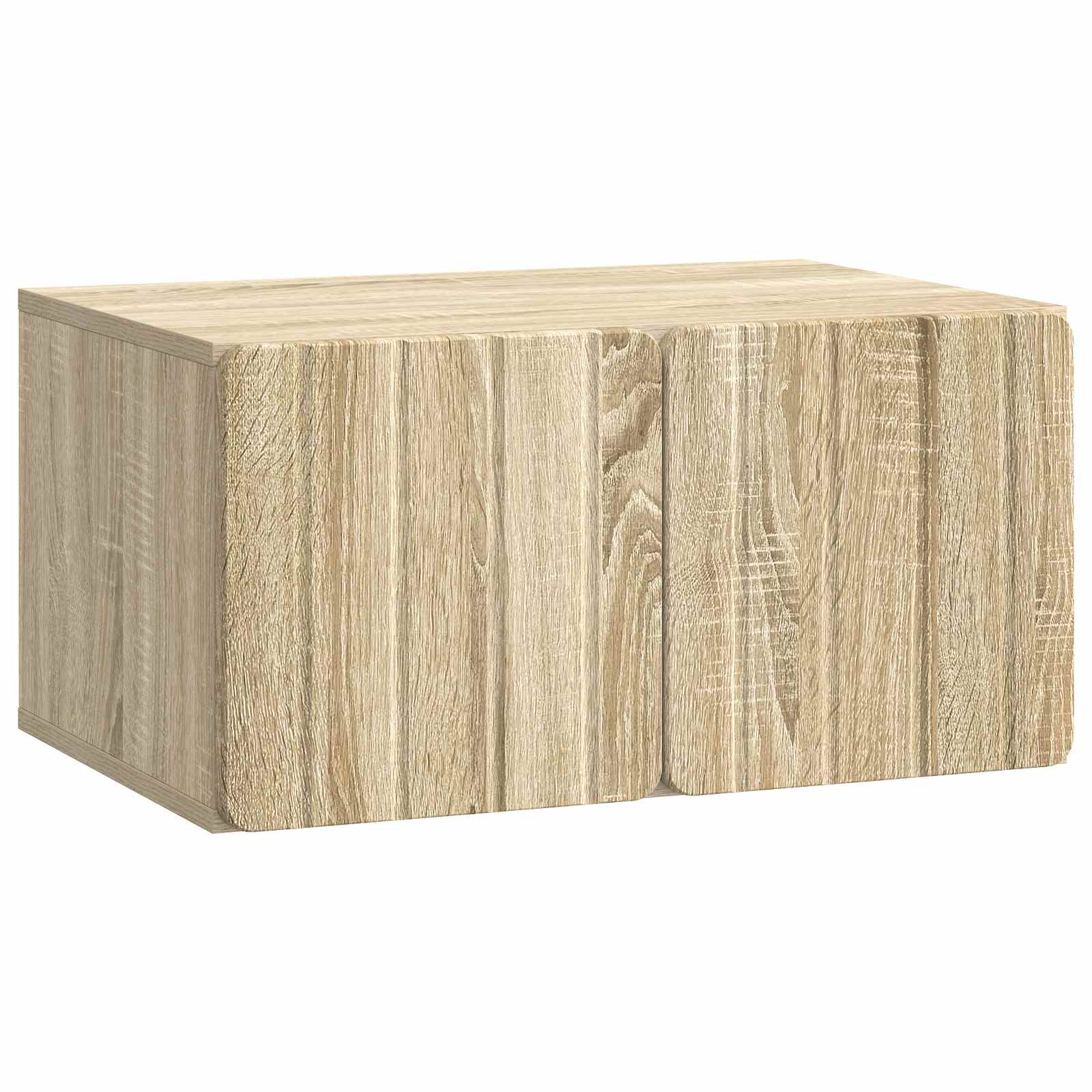 vidaXL Wandbeugel TV-kast Zwart 59,5 x 41 x 30 cm Bewerkt hout