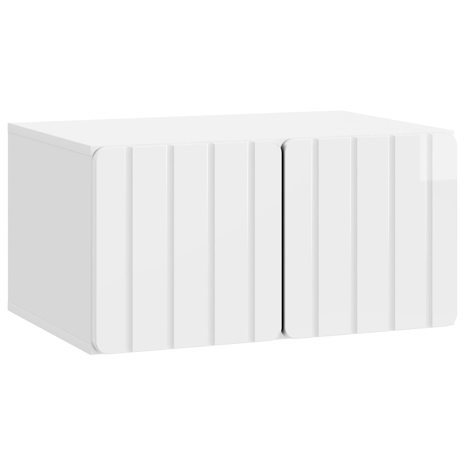 vidaXL Wandbeugel TV-kast Zwart 59,5 x 41 x 30 cm Bewerkt hout