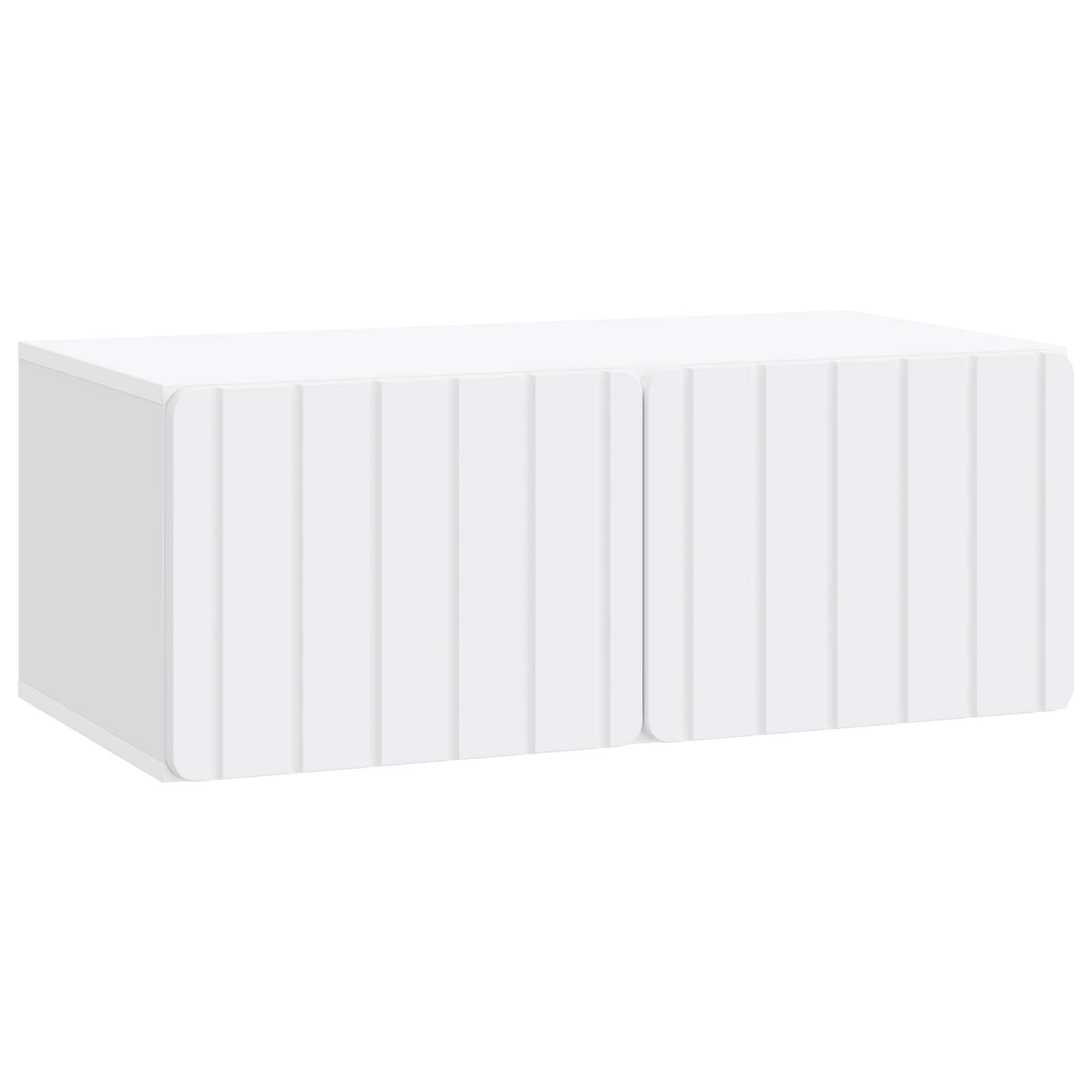 vidaXL Wandbeugel TV-kast Zwart 59,5 x 41 x 30 cm Bewerkt hout