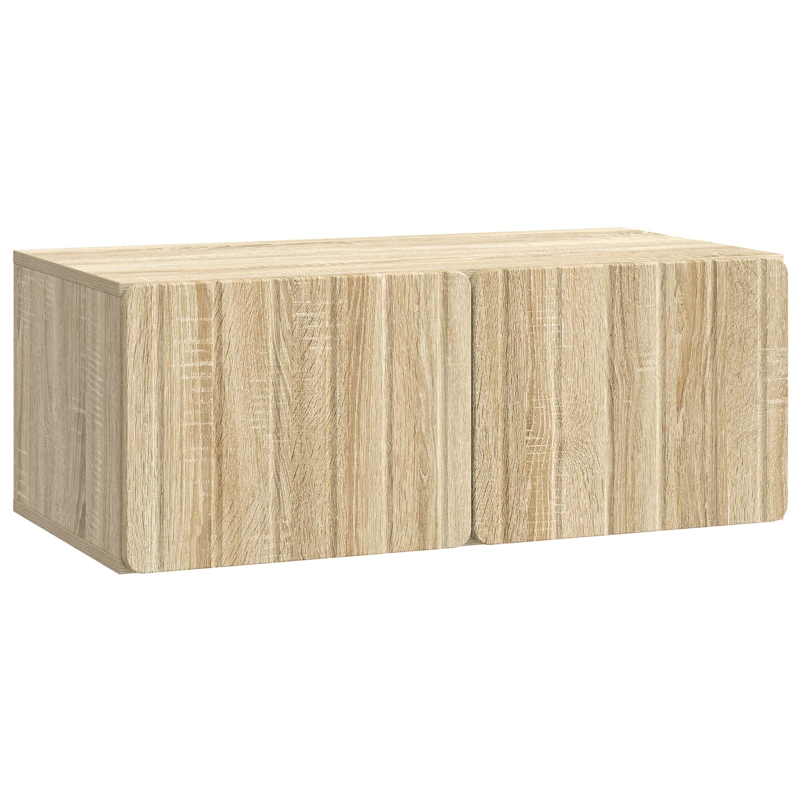 vidaXL Wandbeugel TV-kast Zwart 59,5 x 41 x 30 cm Bewerkt hout