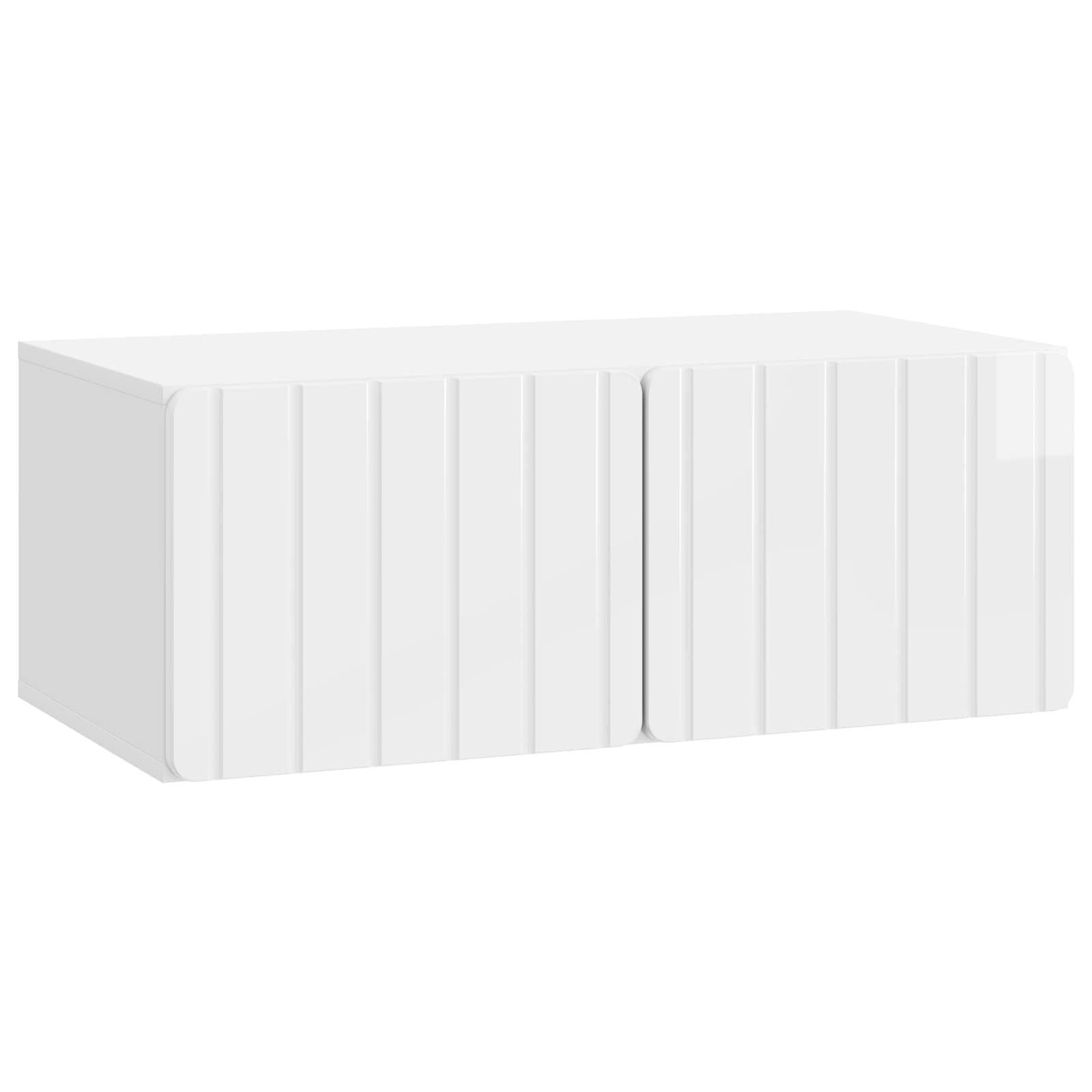 vidaXL Wandbeugel TV-kast Zwart 59,5 x 41 x 30 cm Bewerkt hout