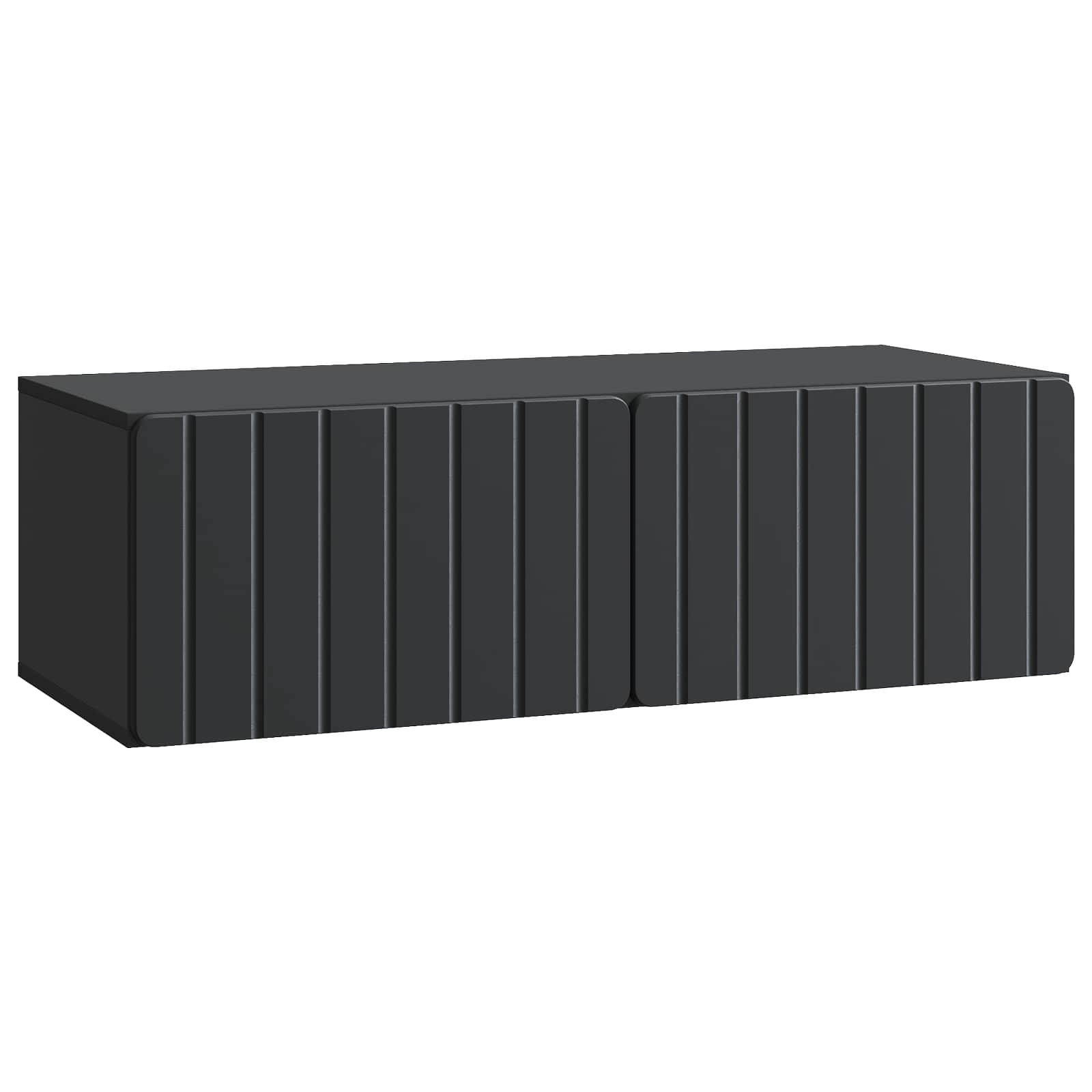 vidaXL Wandbeugel TV-kast Zwart 59,5 x 41 x 30 cm Bewerkt hout
