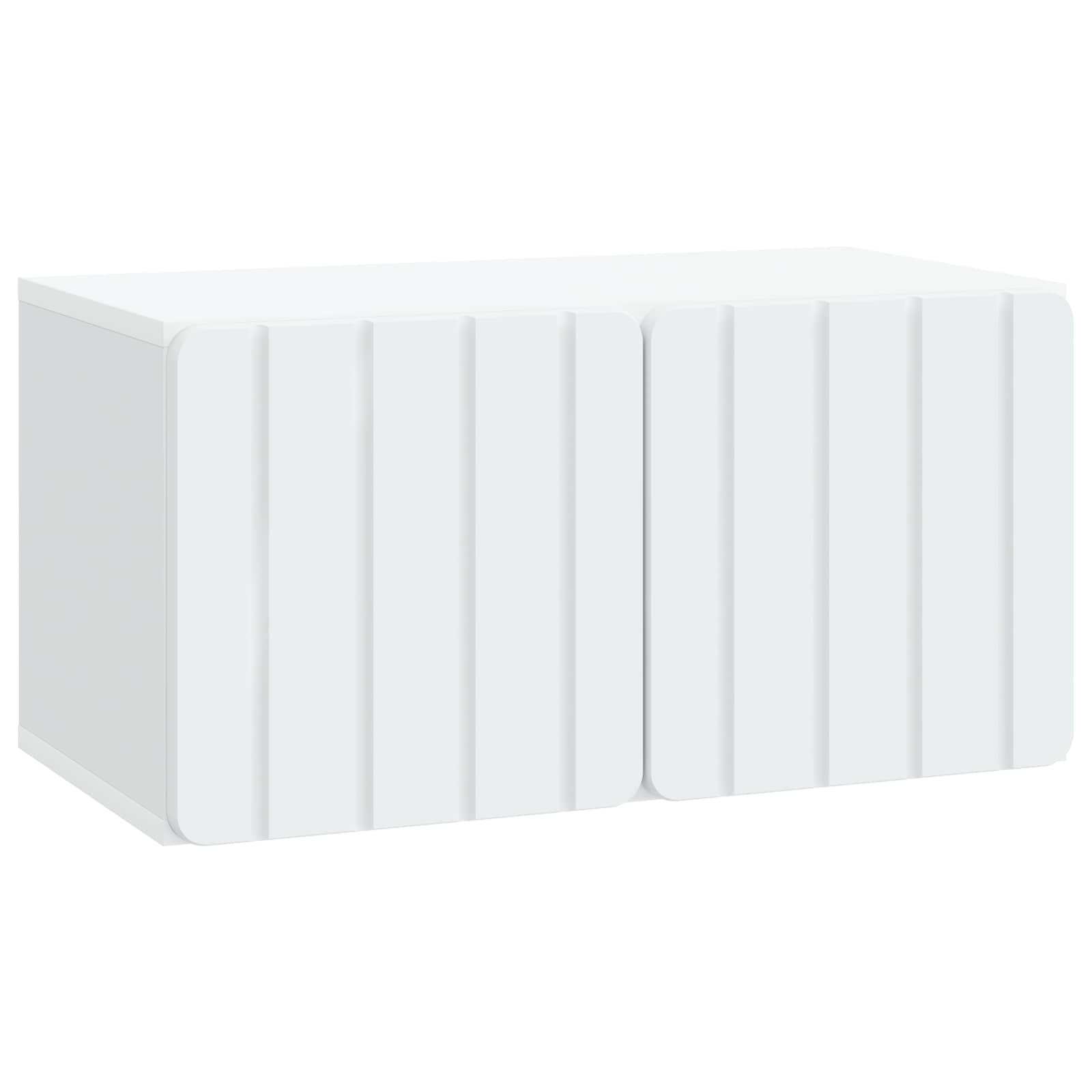 vidaXL Wandbeugel TV-kast Zwart 59,5 x 41 x 30 cm Bewerkt hout
