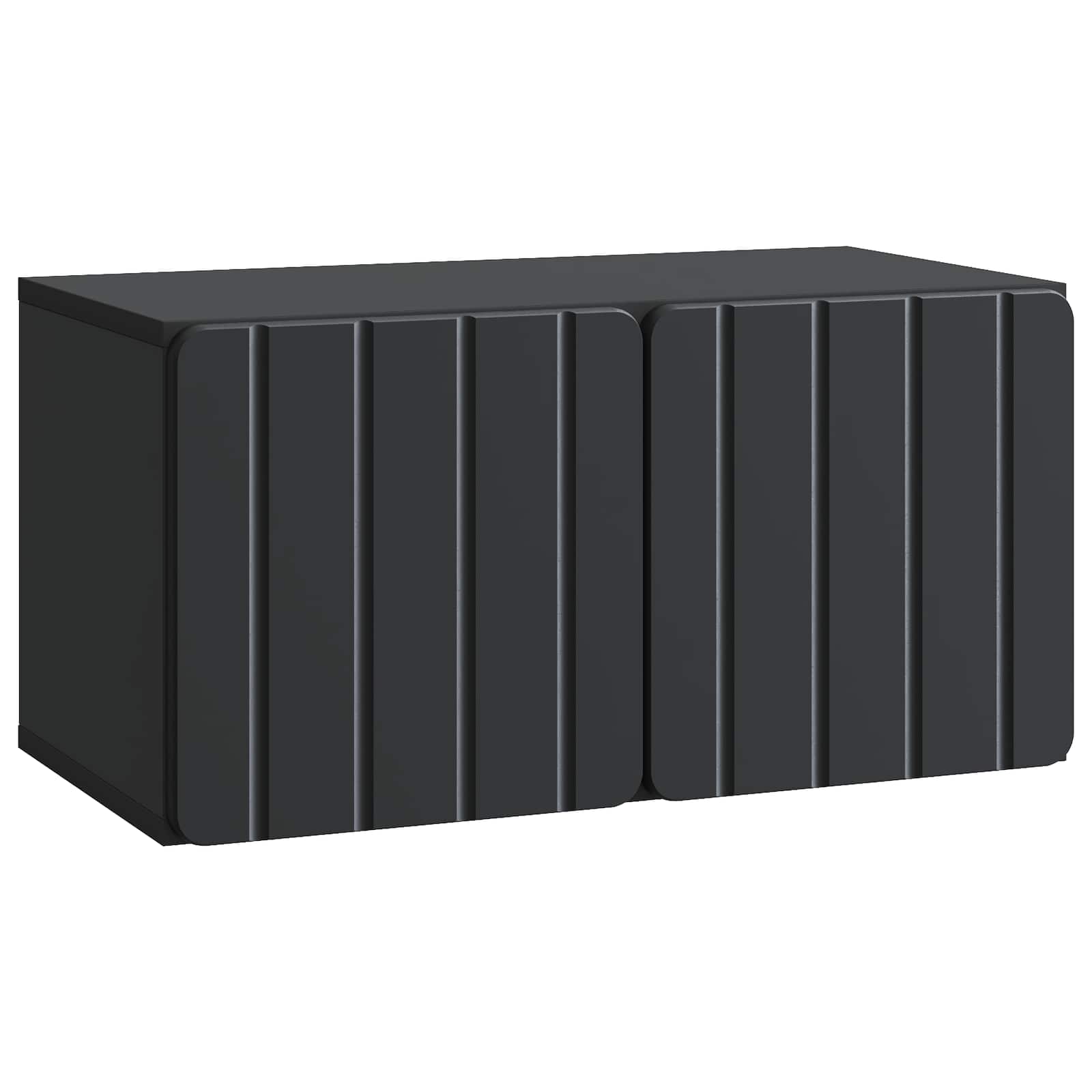 vidaXL Wandbeugel TV-kast Zwart 59,5 x 41 x 30 cm Bewerkt hout