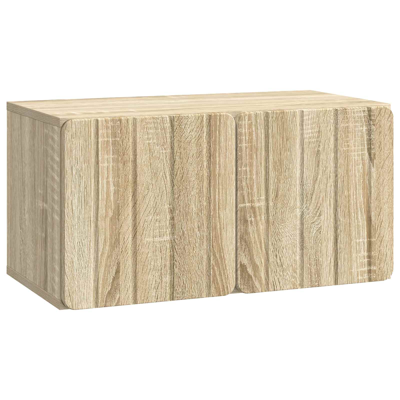 vidaXL Wandbeugel TV-kast Zwart 59,5 x 41 x 30 cm Bewerkt hout