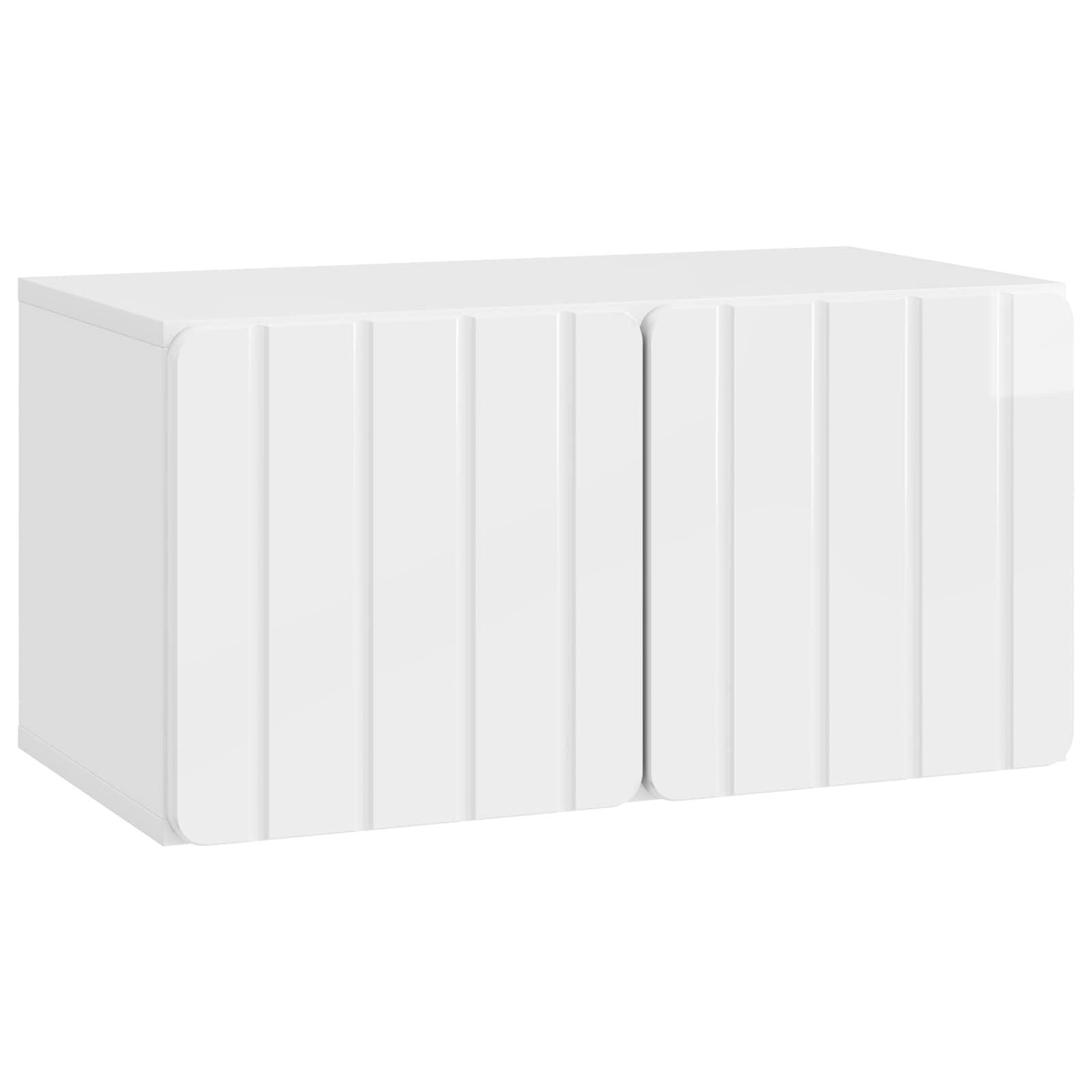 vidaXL Wandbeugel TV-kast Zwart 59,5 x 41 x 30 cm Bewerkt hout