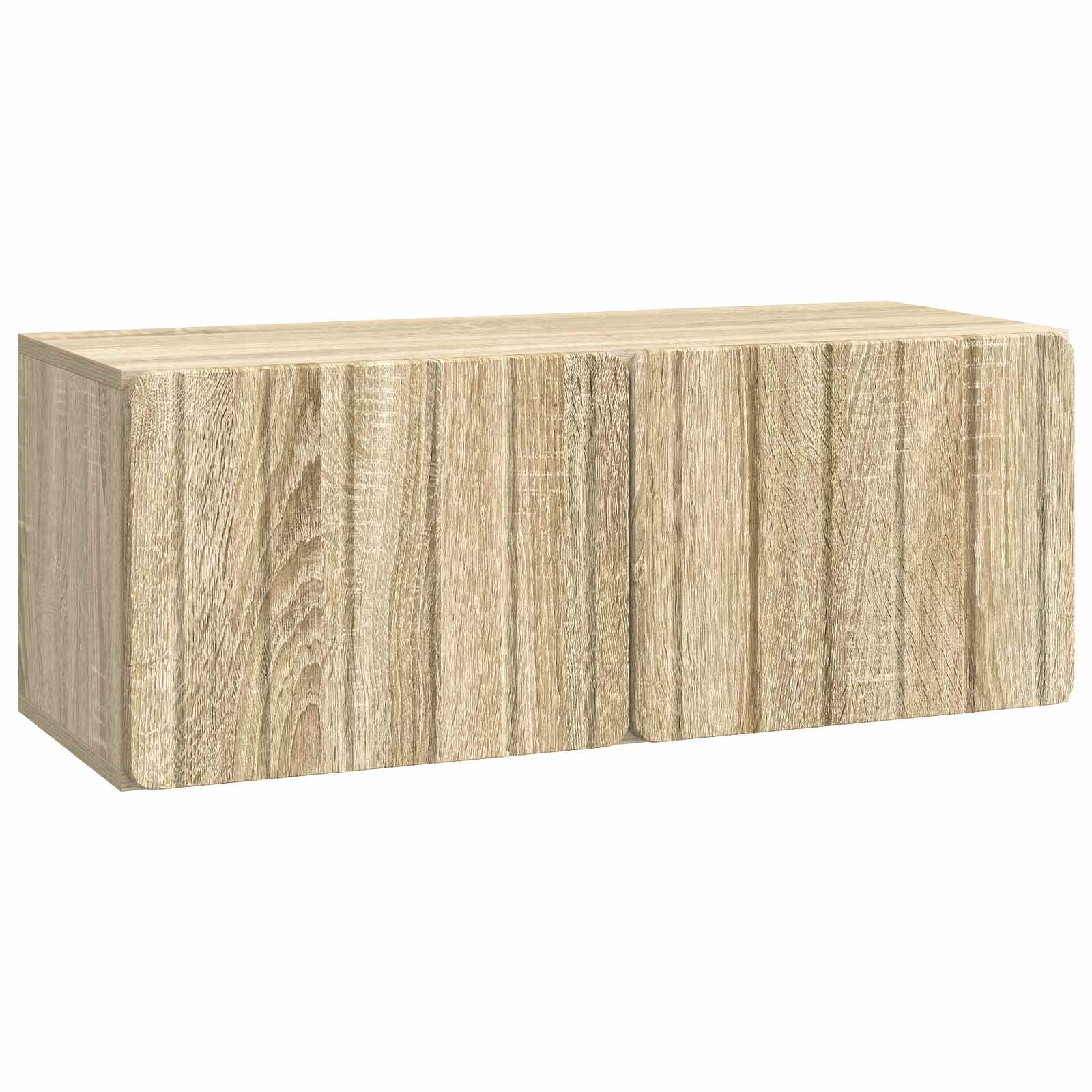 vidaXL Wandbeugel TV-kast Zwart 59,5 x 41 x 30 cm Bewerkt hout