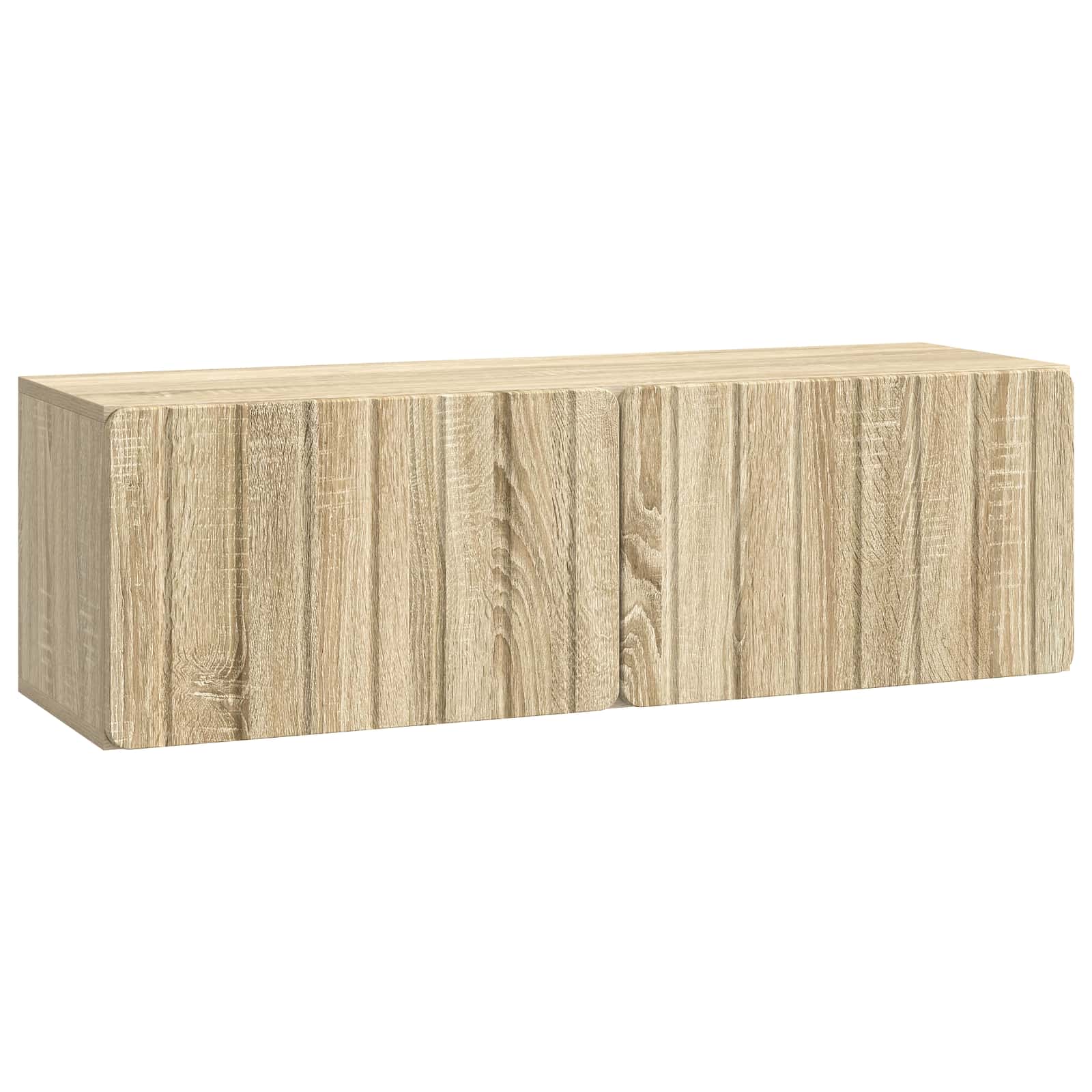 vidaXL Wandbeugel TV-kast Zwart 59,5 x 41 x 30 cm Bewerkt hout