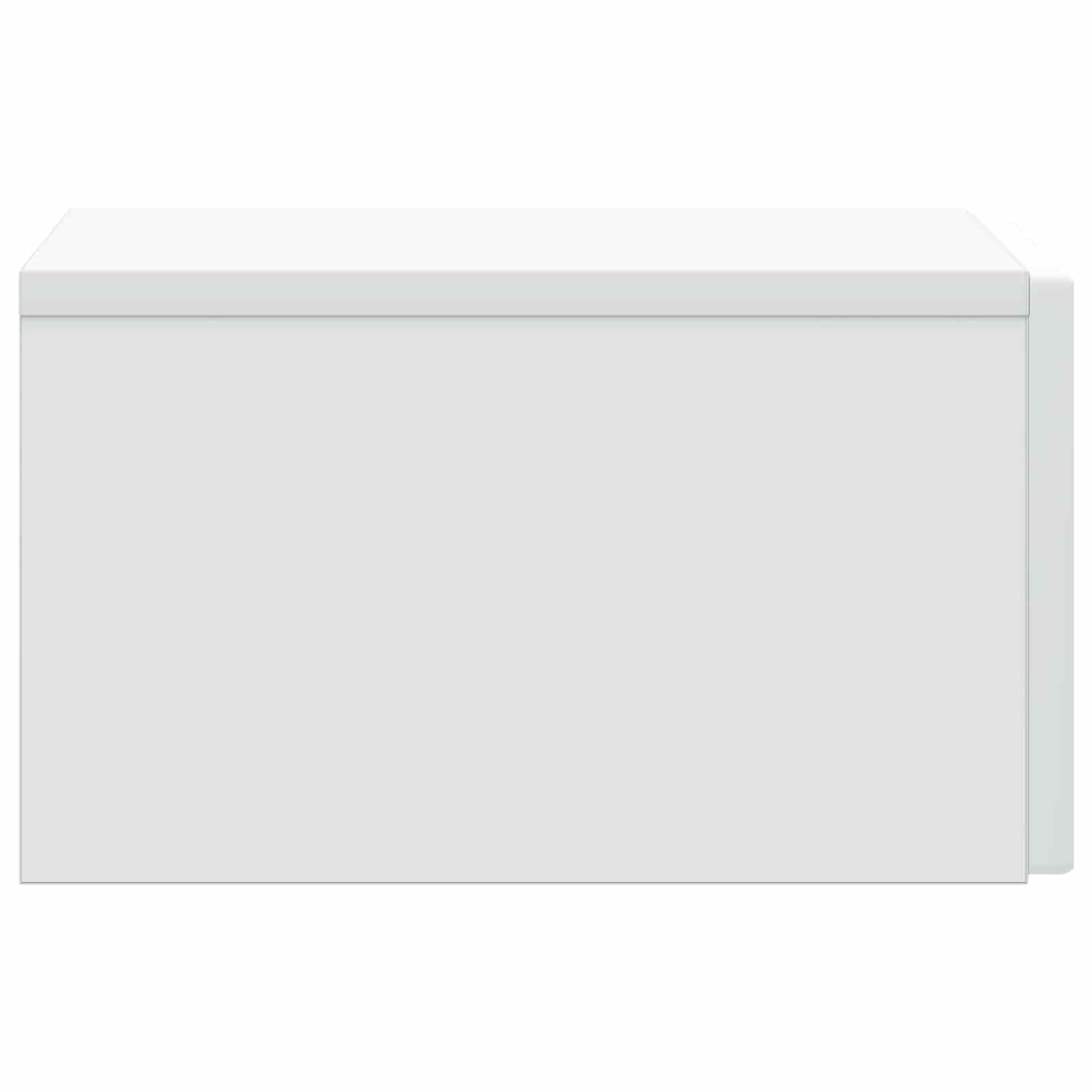 vidaXL Wandbeugel Bedkast 2 pcs Wit 33 x 34,5 x 20 cm Bewerkt hout