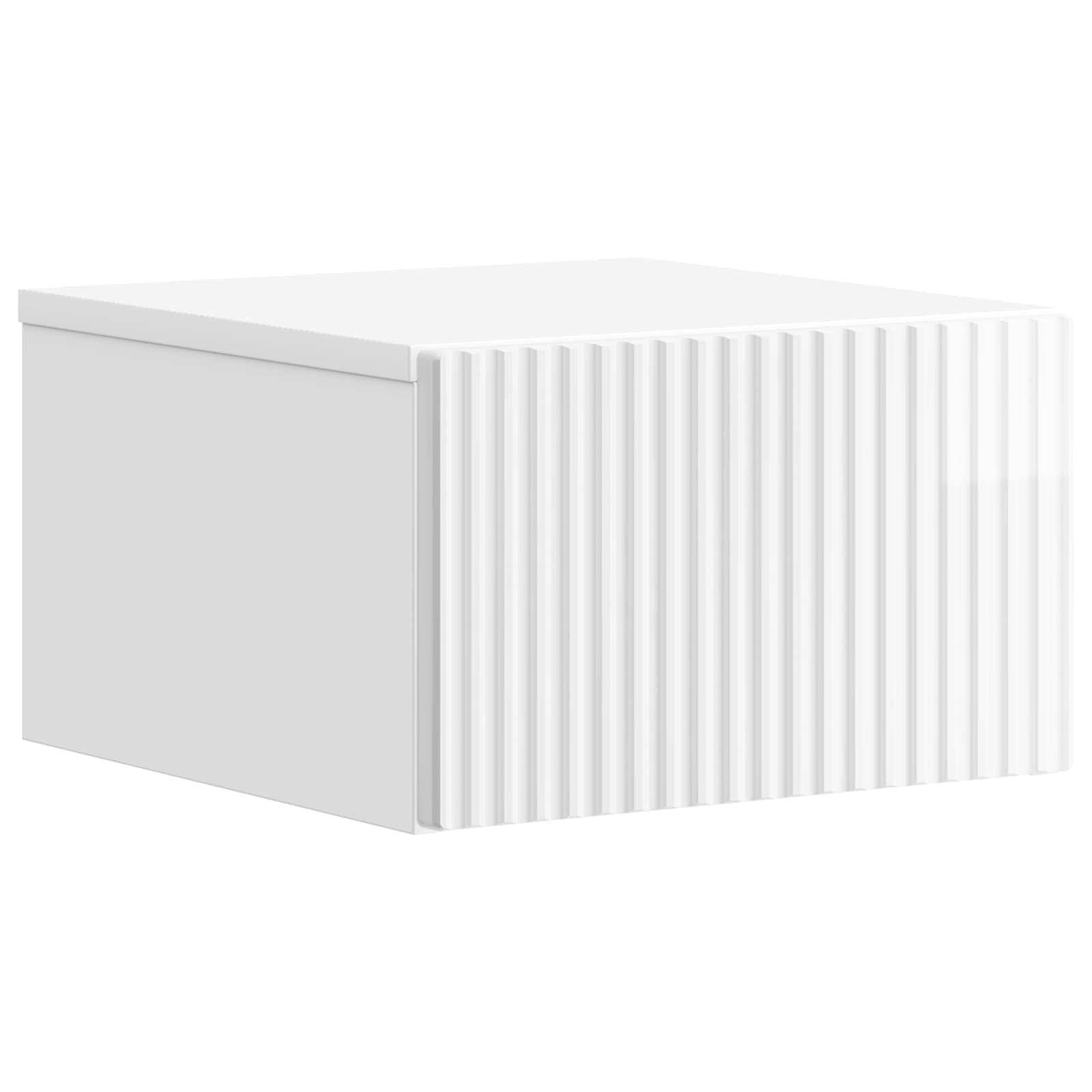 vidaXL Wandbeugel Bedkast 2 pcs Wit 33 x 34,5 x 20 cm Bewerkt hout