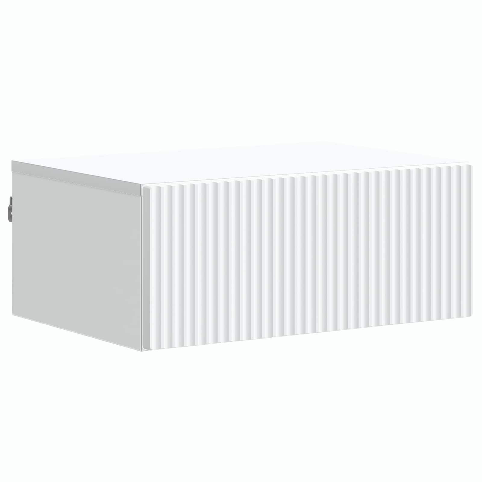 vidaXL Wandbeugel Bedkast 2 pcs Wit 49 x 34,5 x 20 cm Bewerkt hout