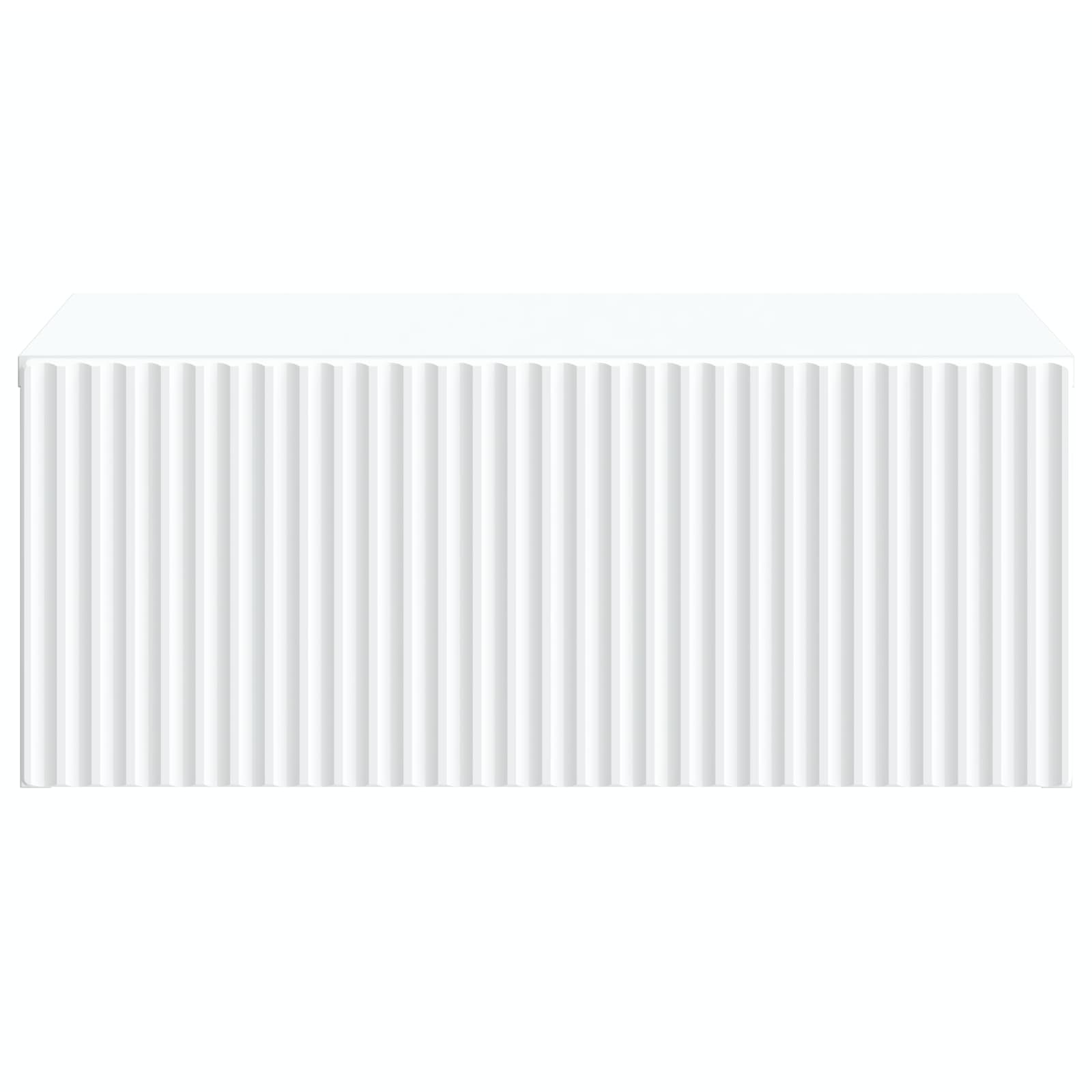 vidaXL Wandbeugel Bedkast 2 pcs Wit 49 x 34,5 x 20 cm Bewerkt hout