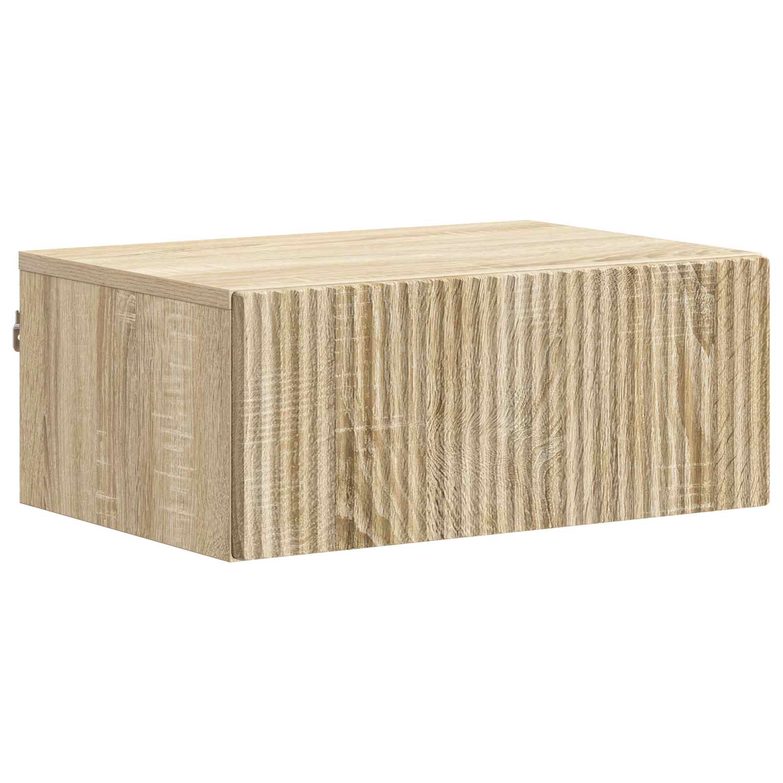 vidaXL Wandbeugel Bedkast 2 pcs Wit 49 x 34,5 x 20 cm Bewerkt hout