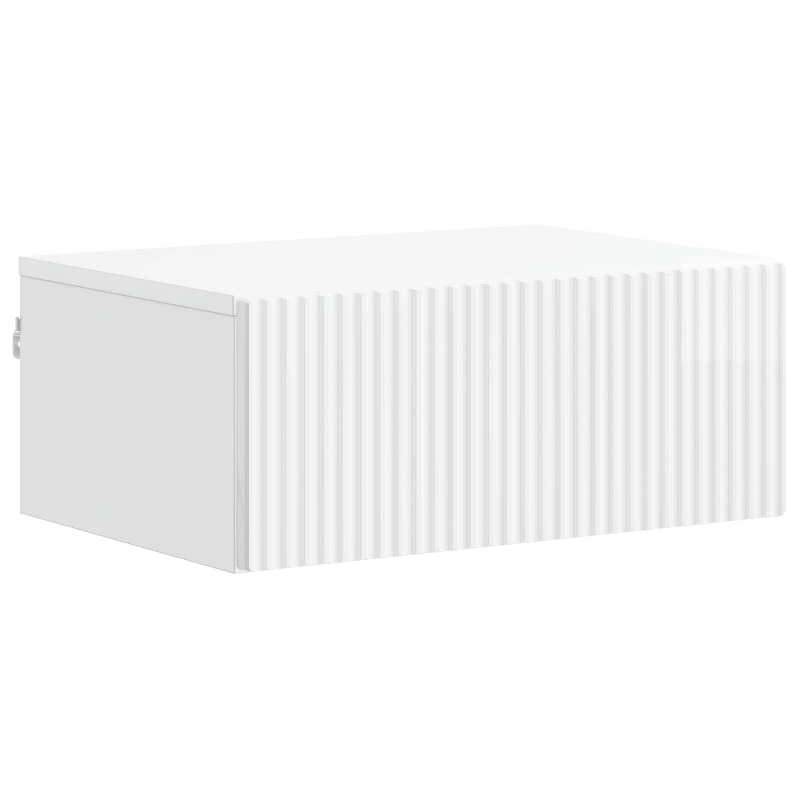 vidaXL Wandbeugel Bedkast 2 pcs Wit 49 x 34,5 x 20 cm Bewerkt hout