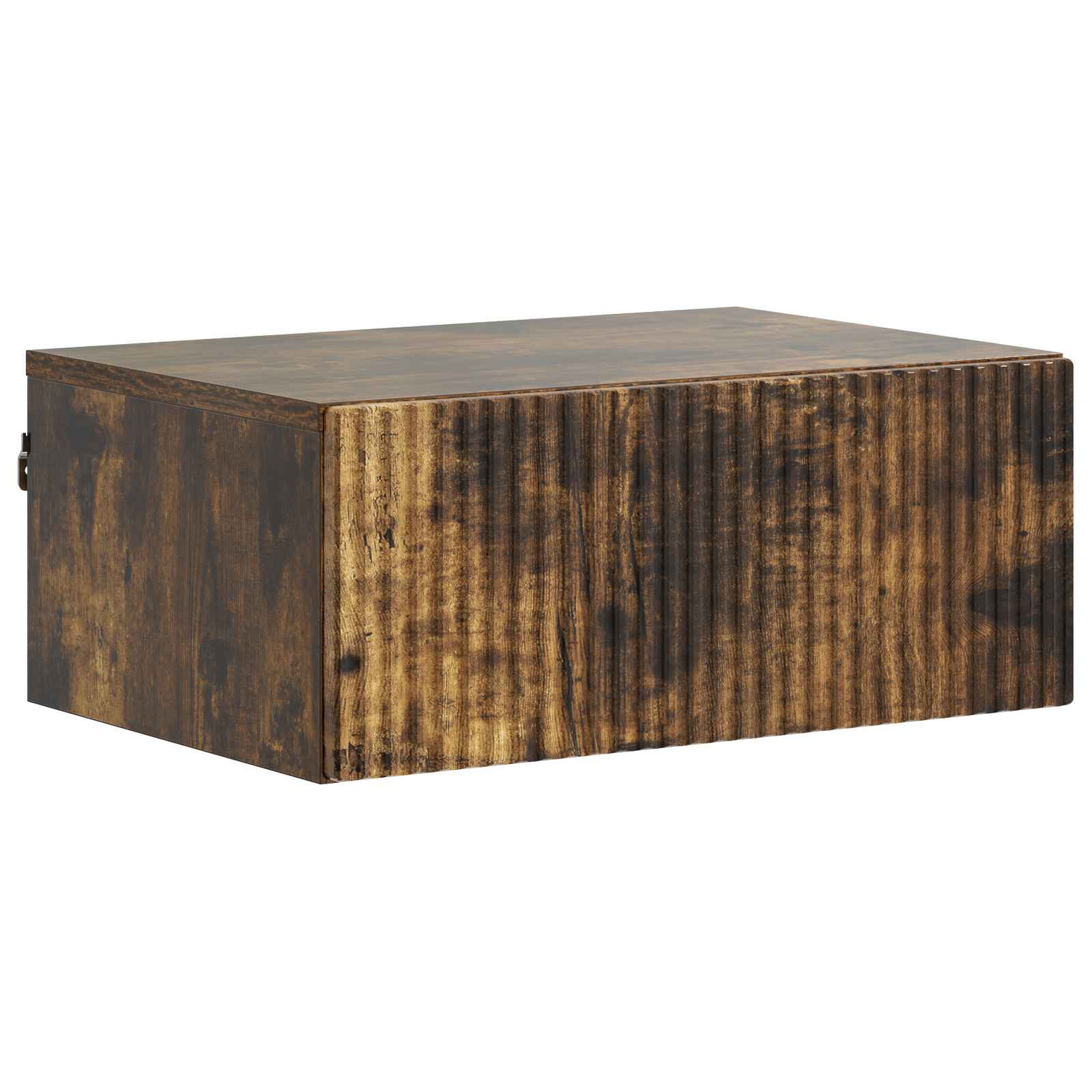 vidaXL Wandbeugel Bedkast 2 pcs Wit 49 x 34,5 x 20 cm Bewerkt hout