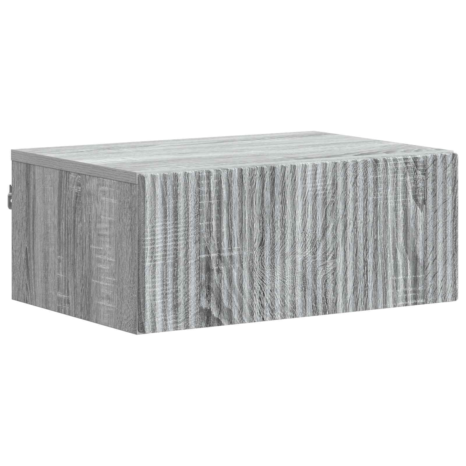 vidaXL Wandbeugel Bedkast 2 pcs Wit 49 x 34,5 x 20 cm Bewerkt hout