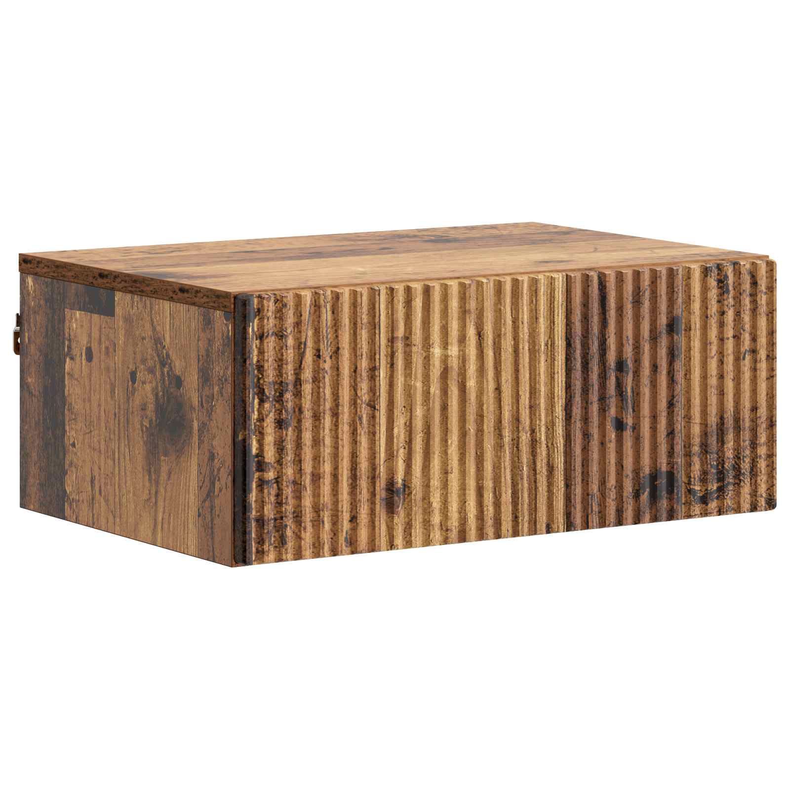 vidaXL Wandbeugel Bedkast 2 pcs Wit 49 x 34,5 x 20 cm Bewerkt hout
