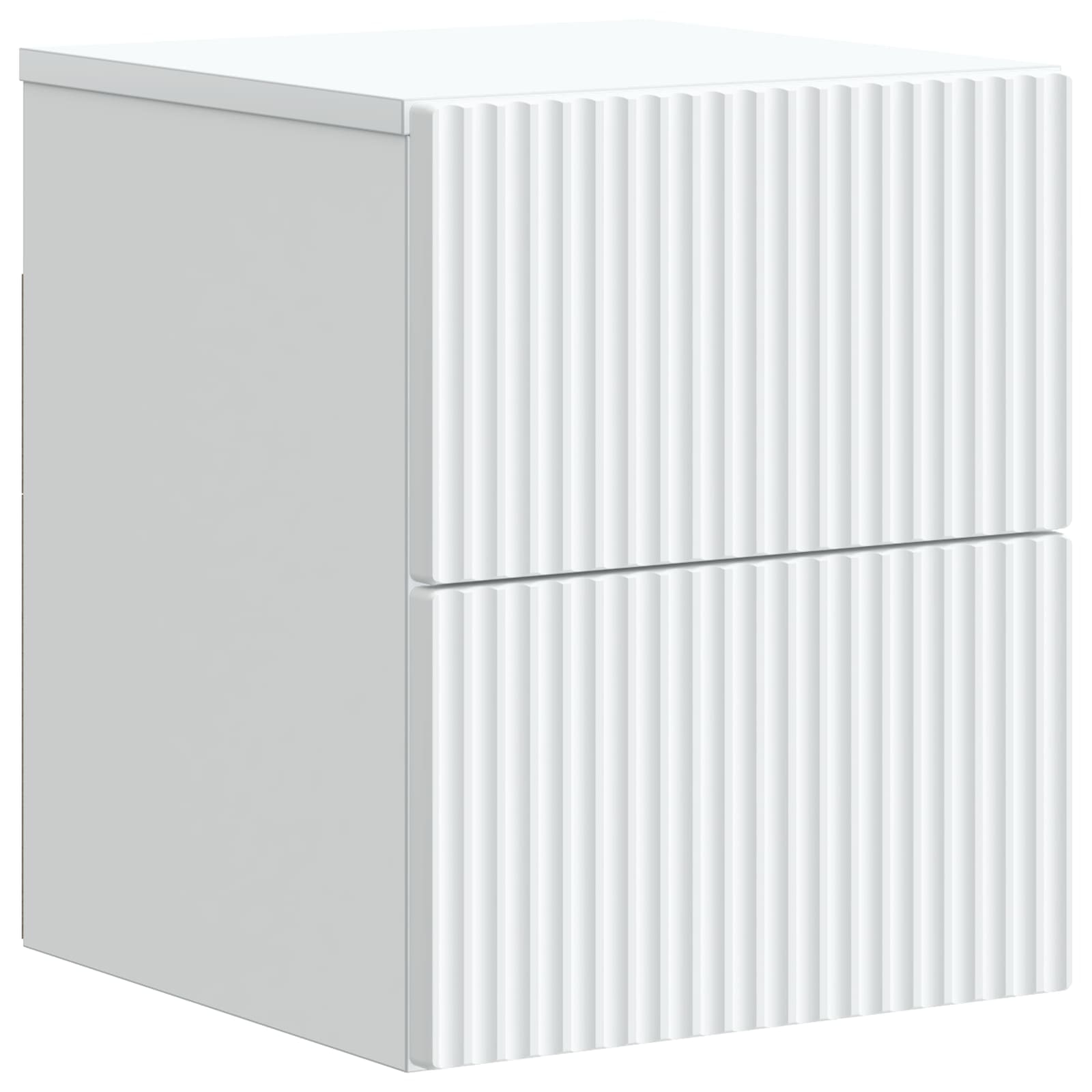 vidaXL Wandbeugel Bedkast 2 pcs Wit 33 x 34,5 x 40 cm Bewerkt hout