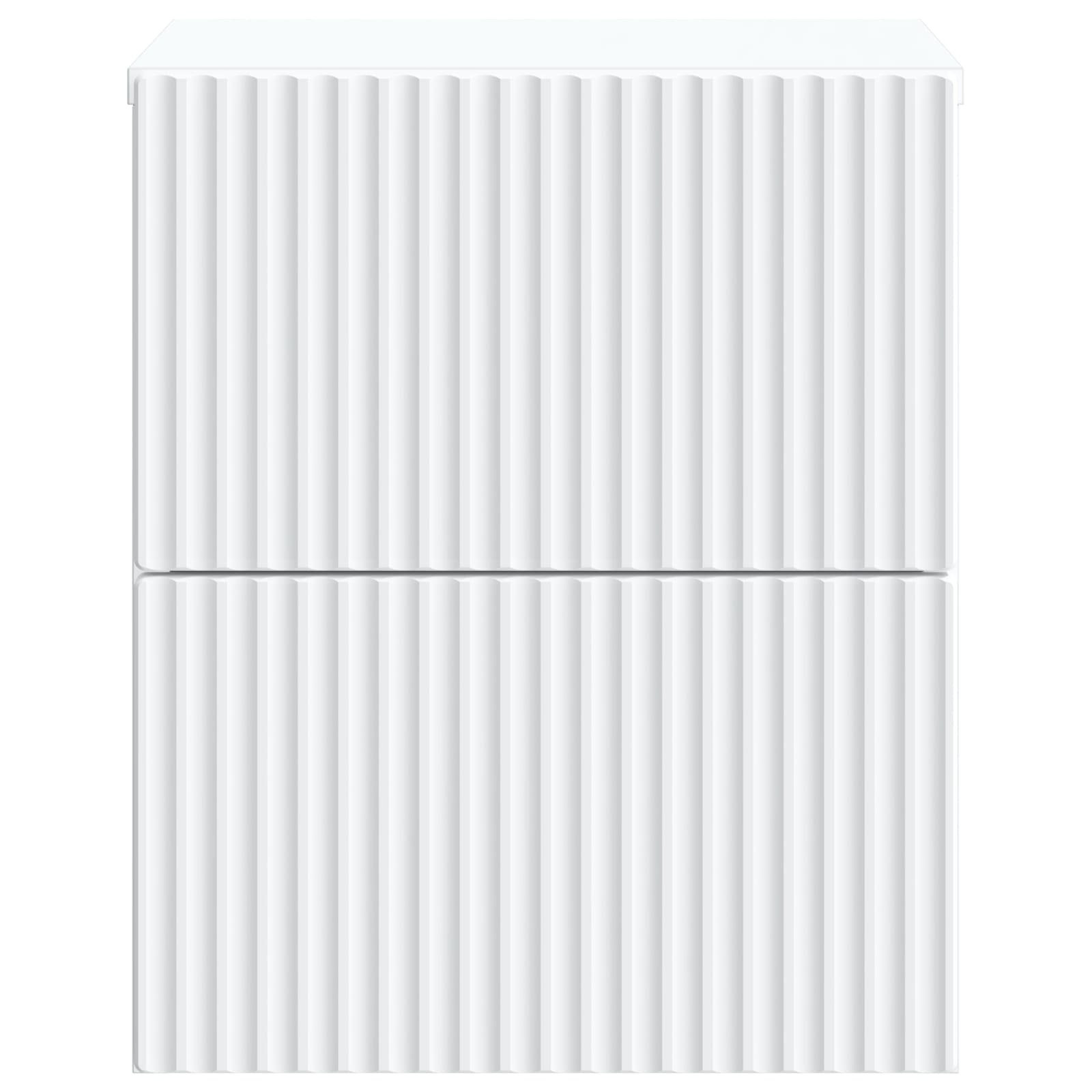 vidaXL Wandbeugel Bedkast 2 pcs Wit 33 x 34,5 x 40 cm Bewerkt hout