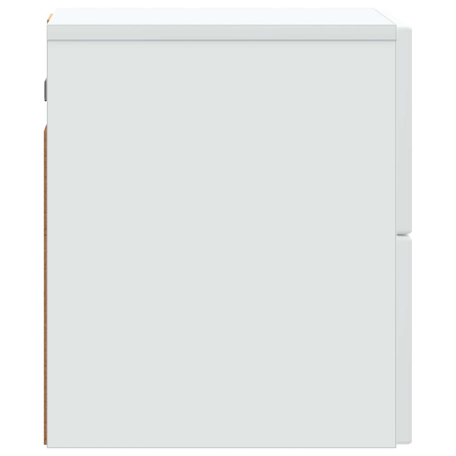 vidaXL Wandbeugel Bedkast 2 pcs Wit 33 x 34,5 x 40 cm Bewerkt hout