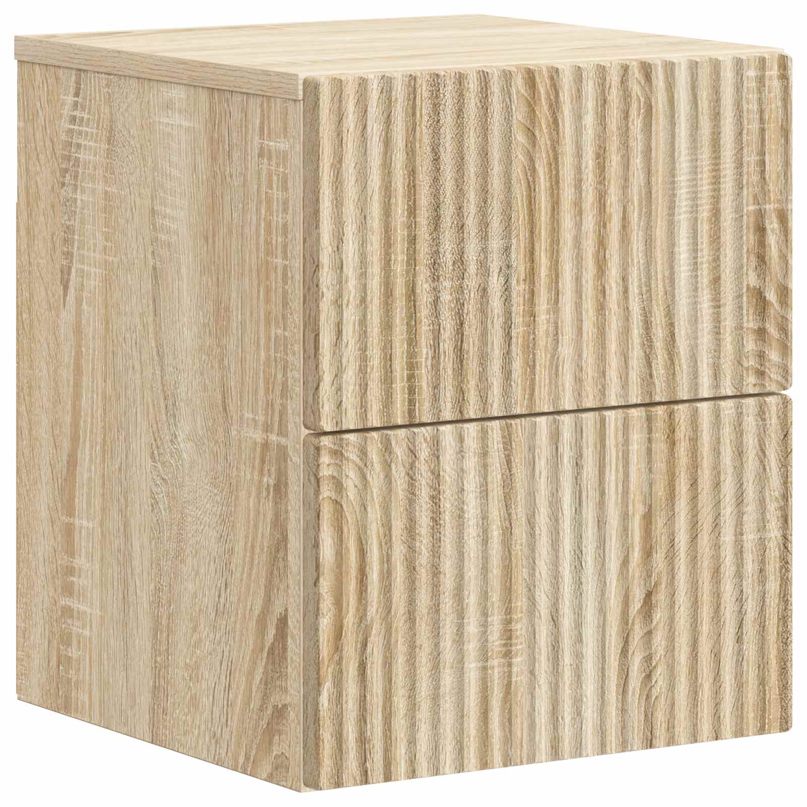 vidaXL Wandbeugel Bedkast 2 pcs Wit 33 x 34,5 x 40 cm Bewerkt hout