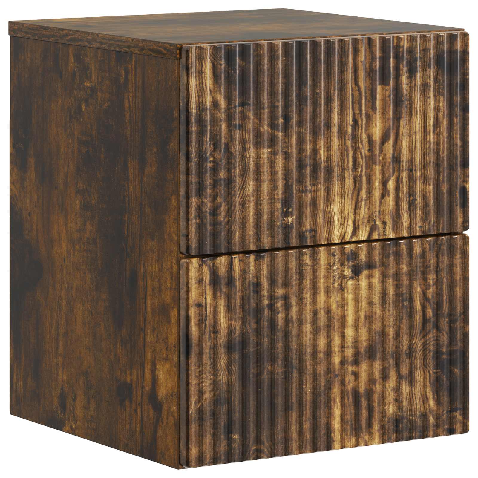 vidaXL Wandbeugel Bedkast 2 pcs Wit 33 x 34,5 x 40 cm Bewerkt hout