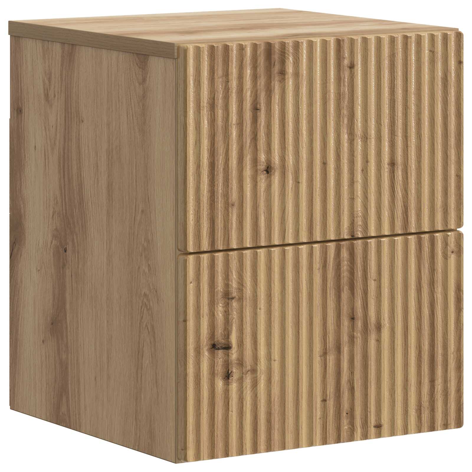 vidaXL Wandbeugel Bedkast 2 pcs Wit 33 x 34,5 x 40 cm Bewerkt hout