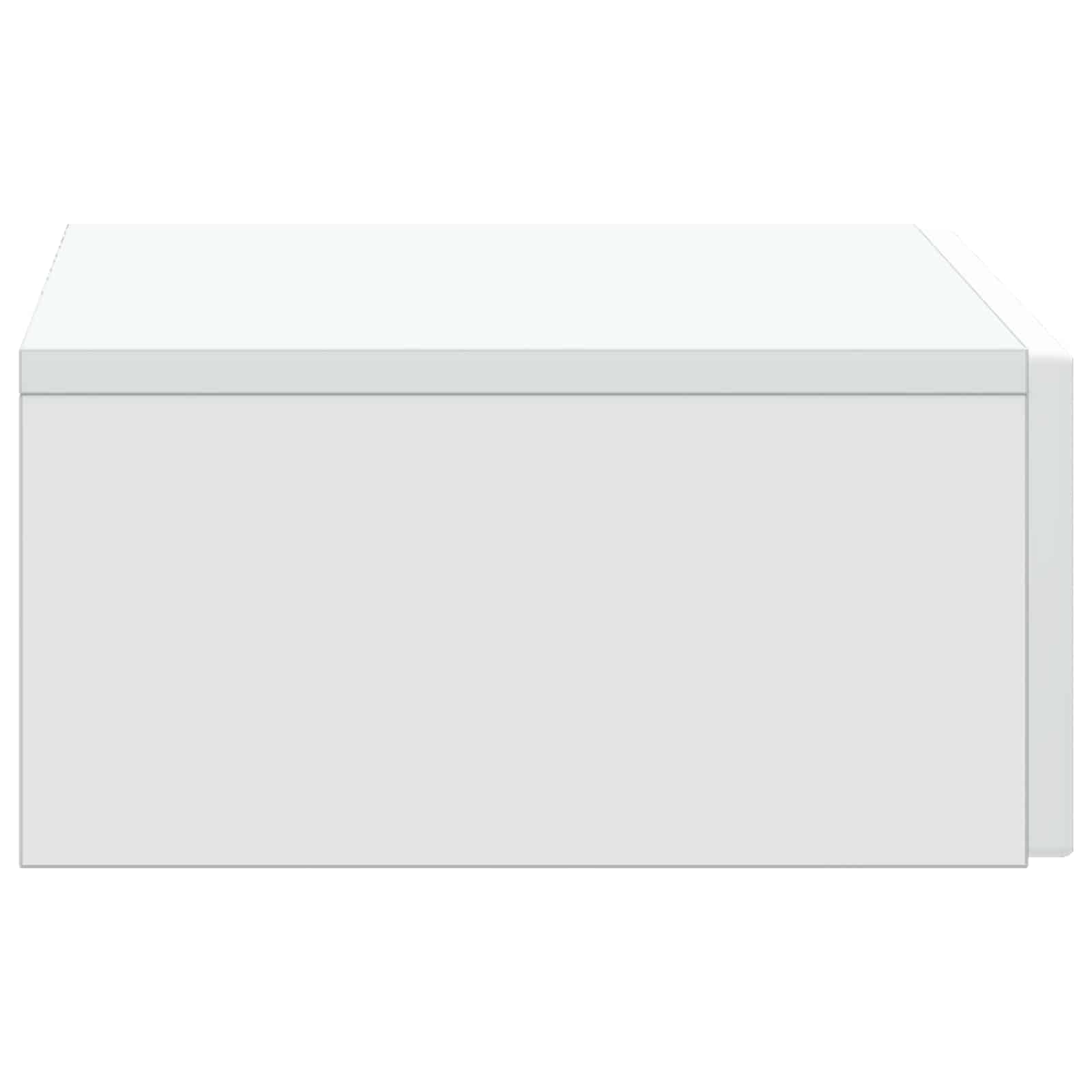 vidaXL Wandmontage Zijtafel Zwart 59 x 34,5 x 17 cm Bewerkt hout