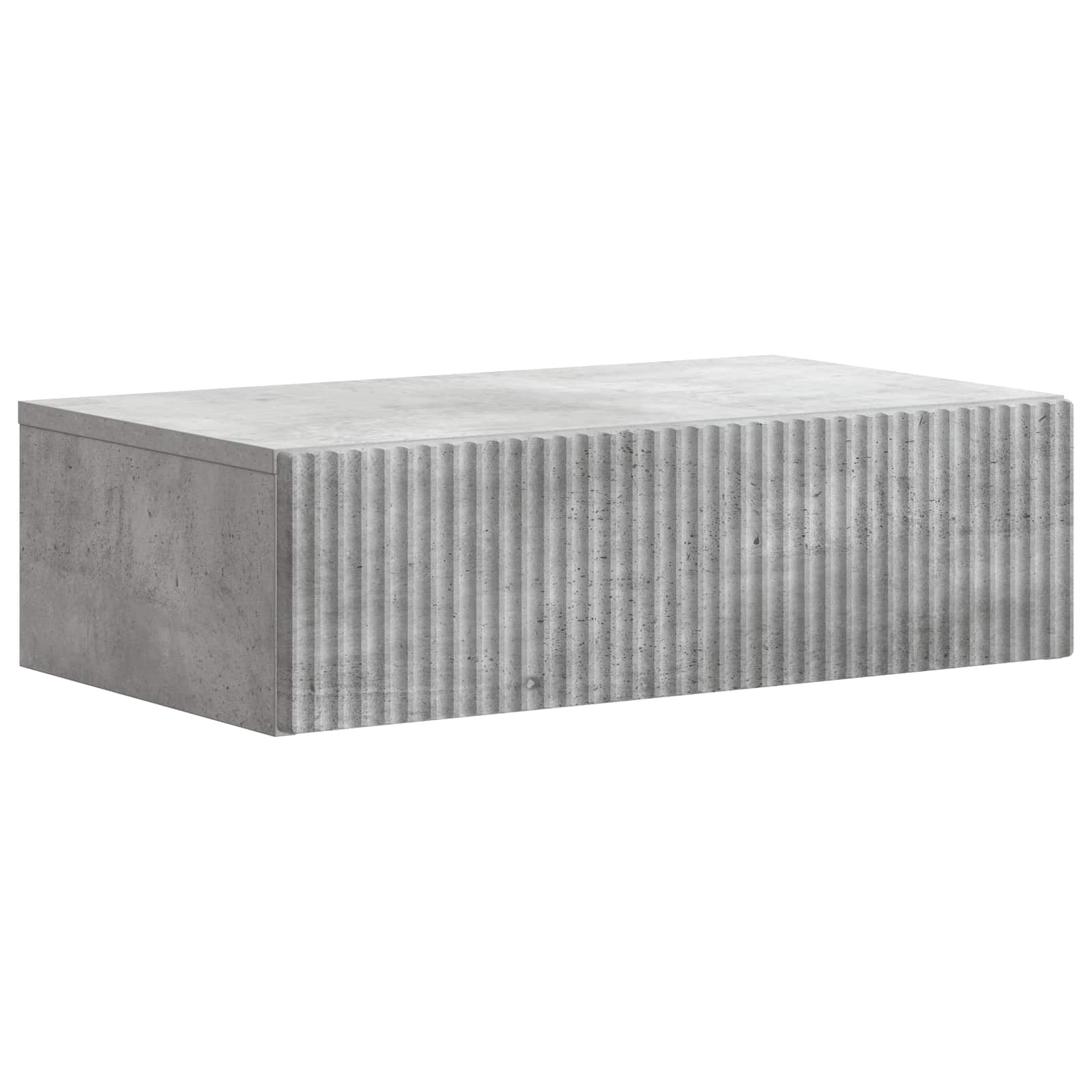vidaXL Wandmontage Zijtafel Zwart 59 x 34,5 x 17 cm Bewerkt hout