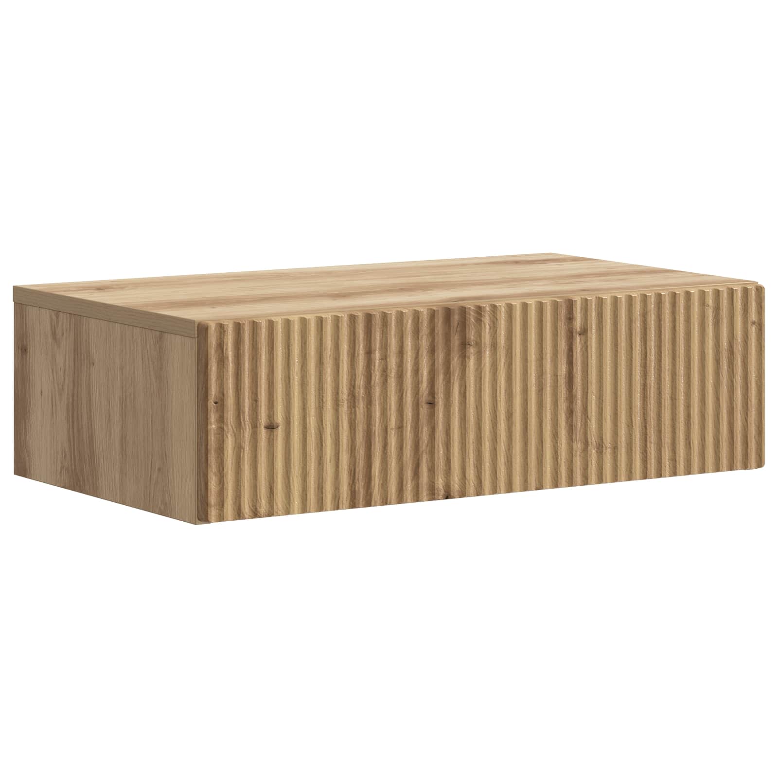 vidaXL Wandmontage Zijtafel Zwart 59 x 34,5 x 17 cm Bewerkt hout