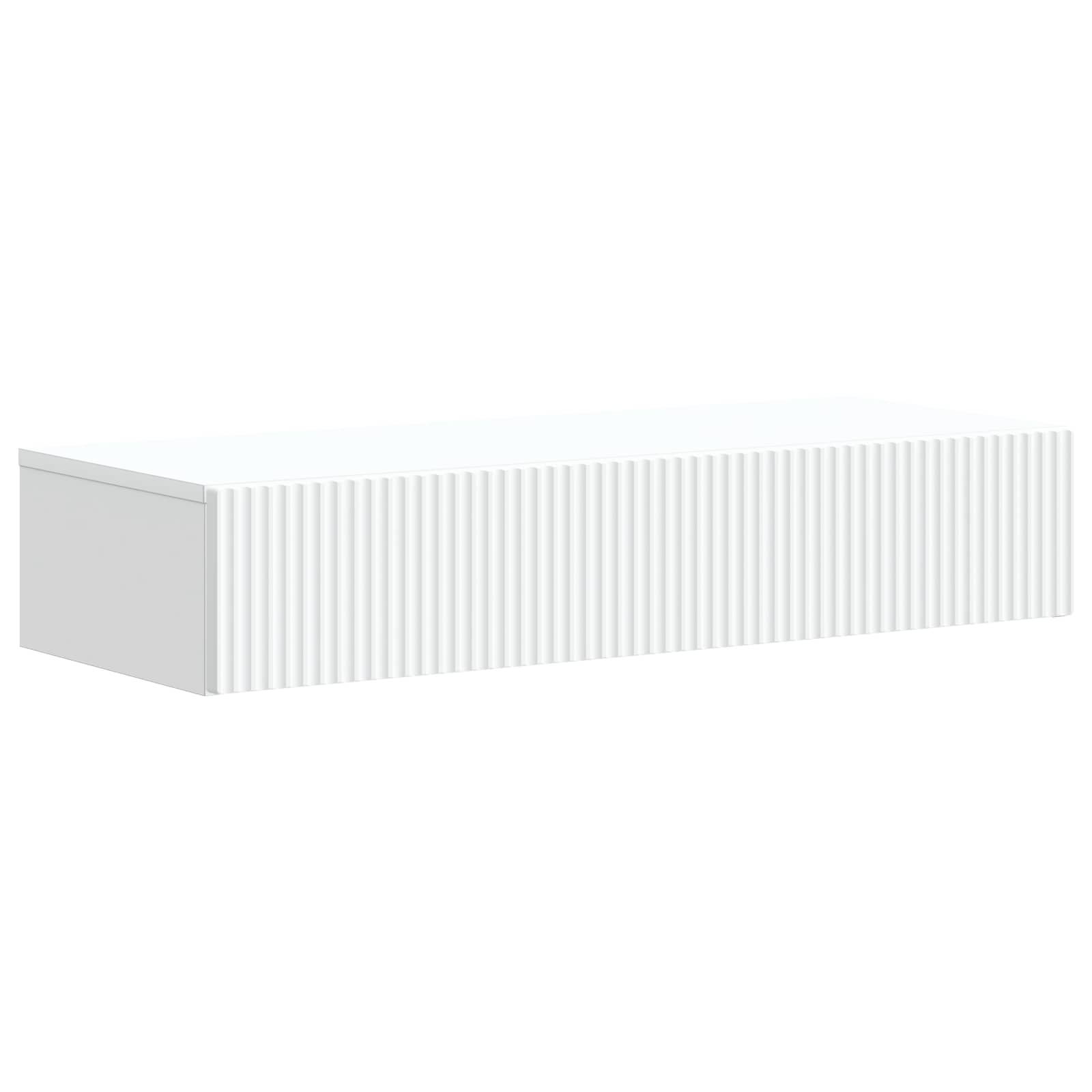 vidaXL Wandmontage Zijtafel Zwart 59 x 34,5 x 17 cm Bewerkt hout