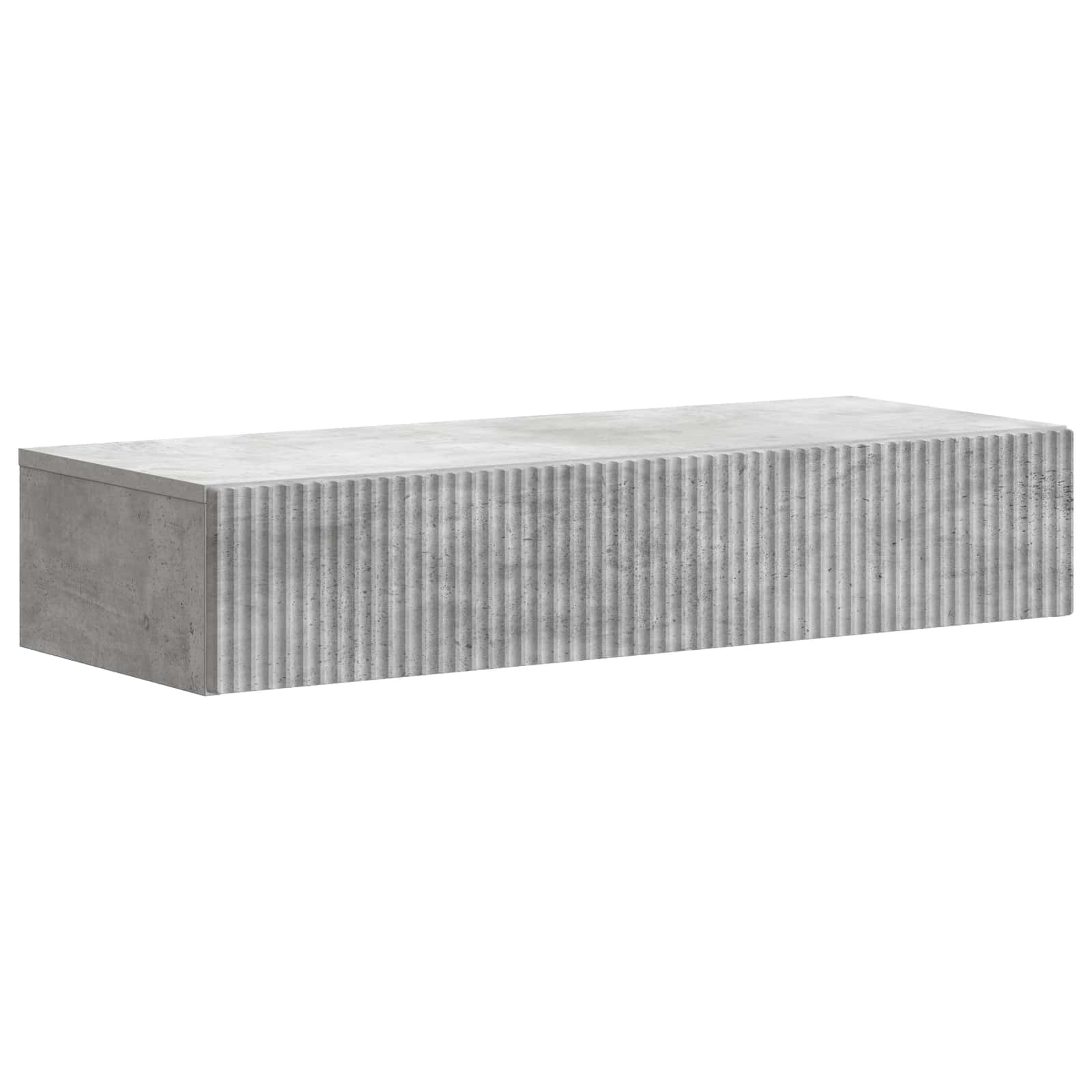 vidaXL Wandmontage Zijtafel Zwart 59 x 34,5 x 17 cm Bewerkt hout