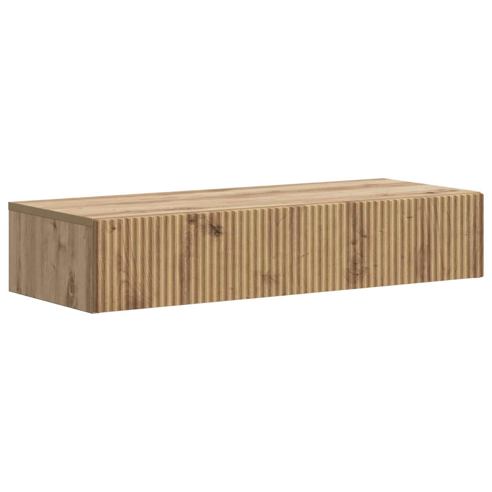 vidaXL Wandmontage Zijtafel Zwart 59 x 34,5 x 17 cm Bewerkt hout