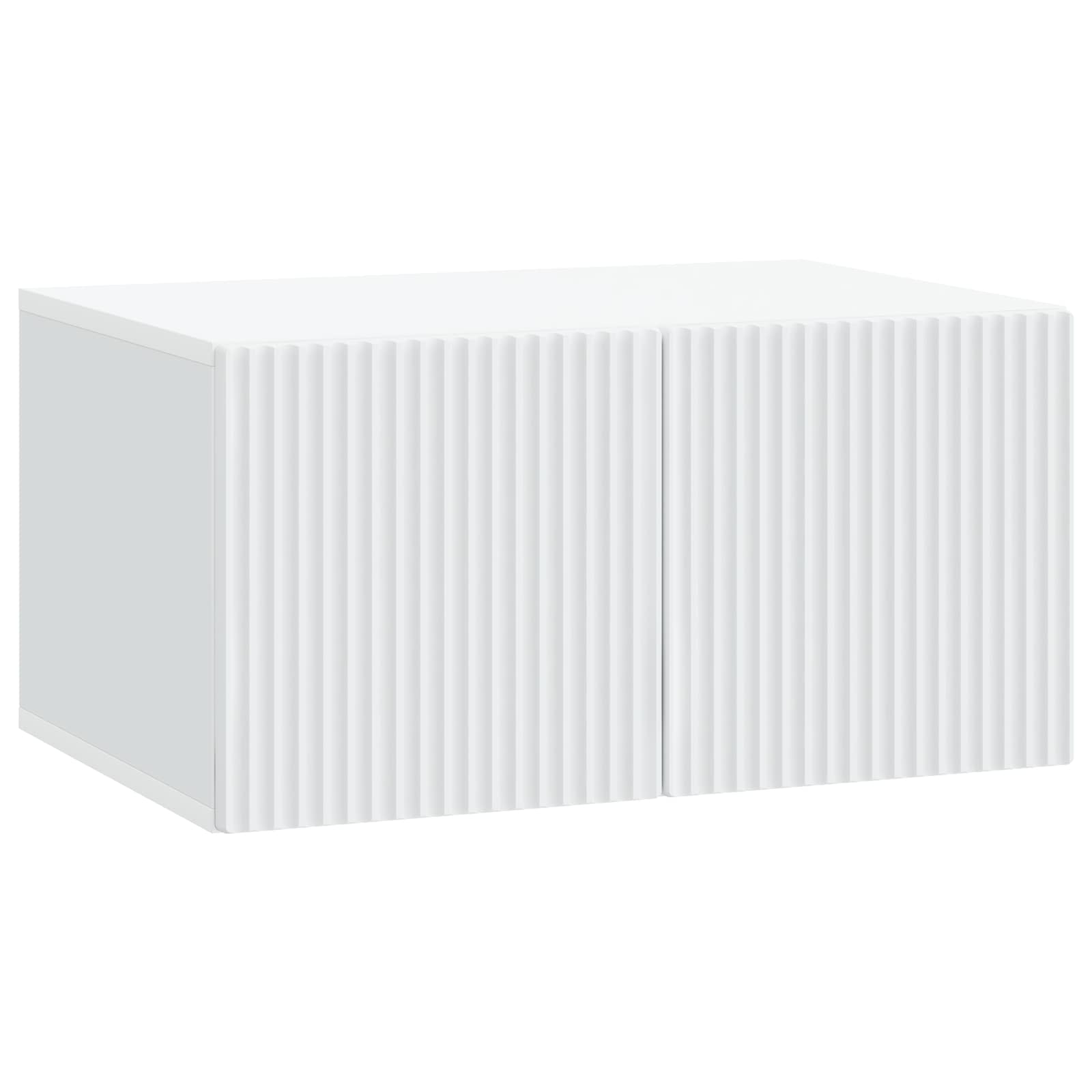 vidaXL Wandbeugel TV-kast Zwart 59,5 x 41 x 30 cm Bewerkt hout
