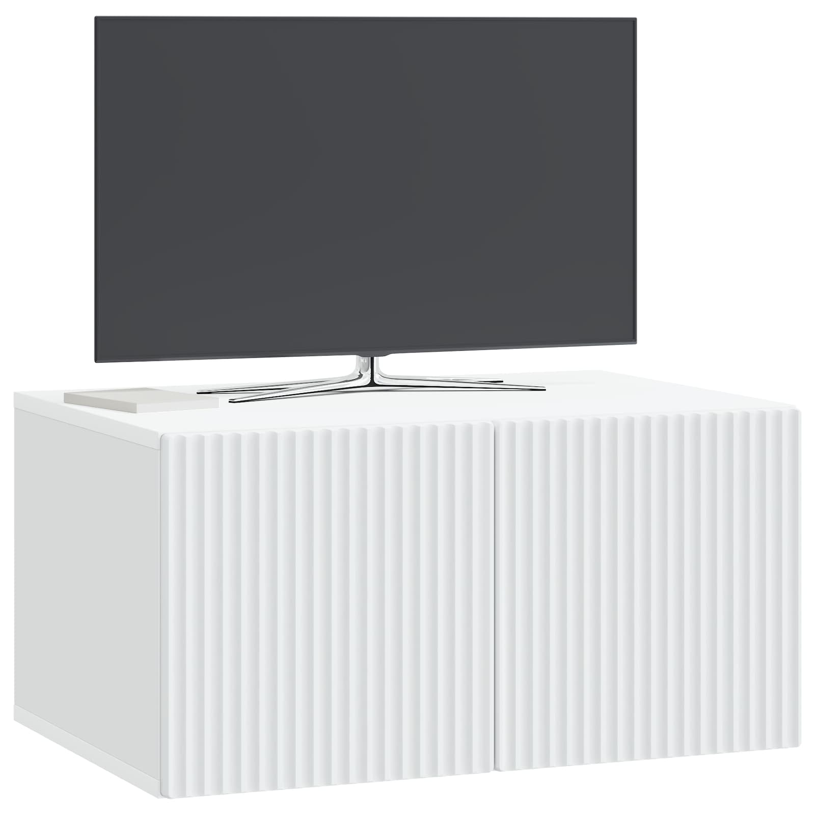 vidaXL Wandbeugel TV-kast Zwart 59,5 x 41 x 30 cm Bewerkt hout