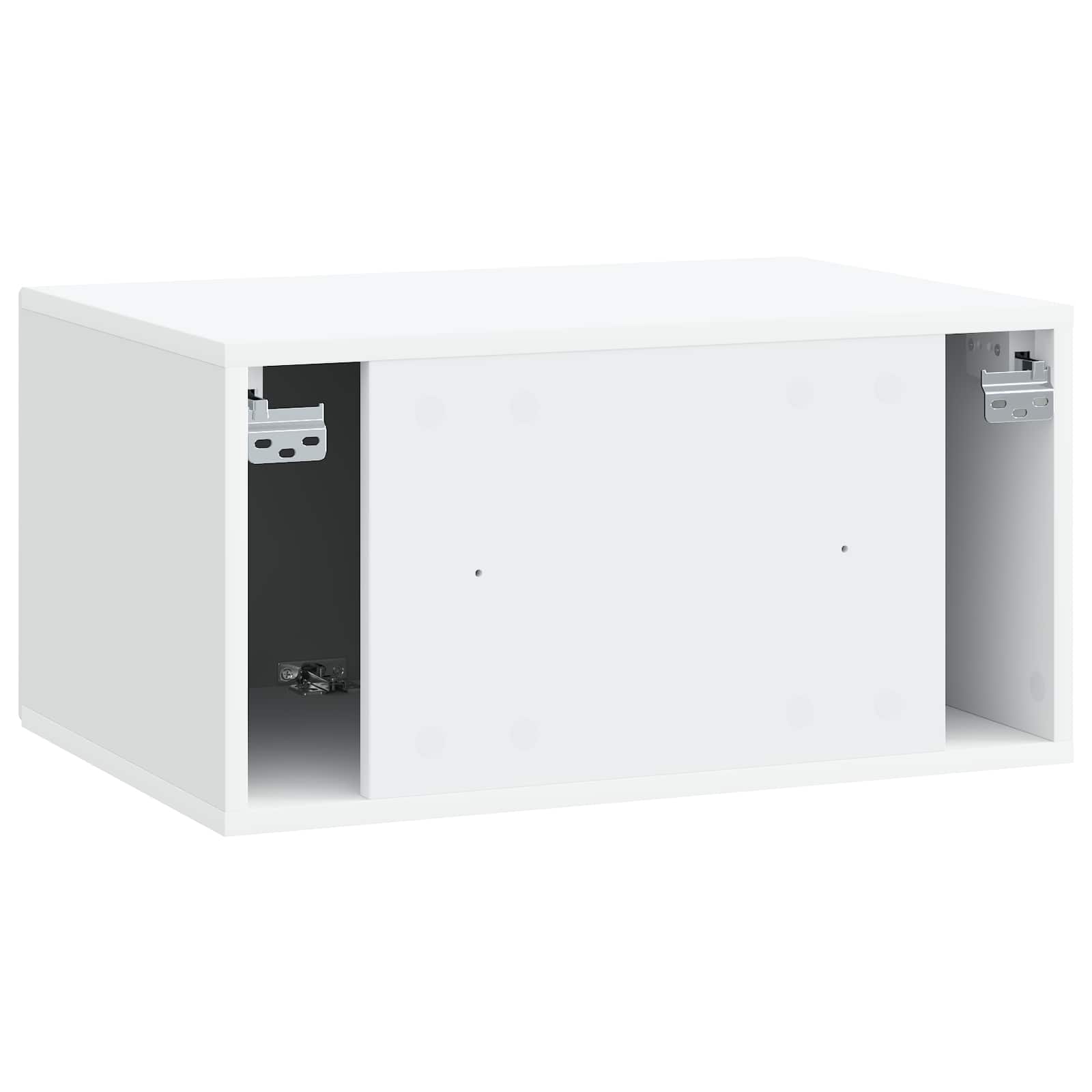 vidaXL Wandbeugel TV-kast Zwart 59,5 x 41 x 30 cm Bewerkt hout