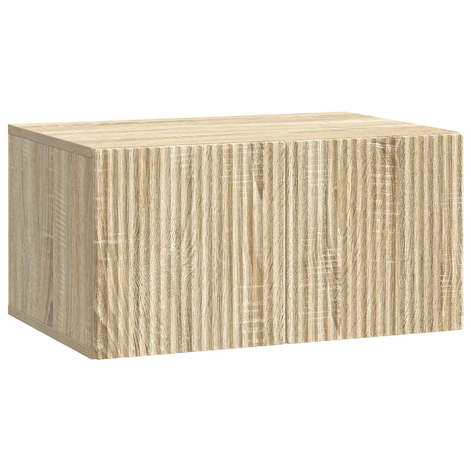 vidaXL Wandbeugel TV-kast Zwart 59,5 x 41 x 30 cm Bewerkt hout