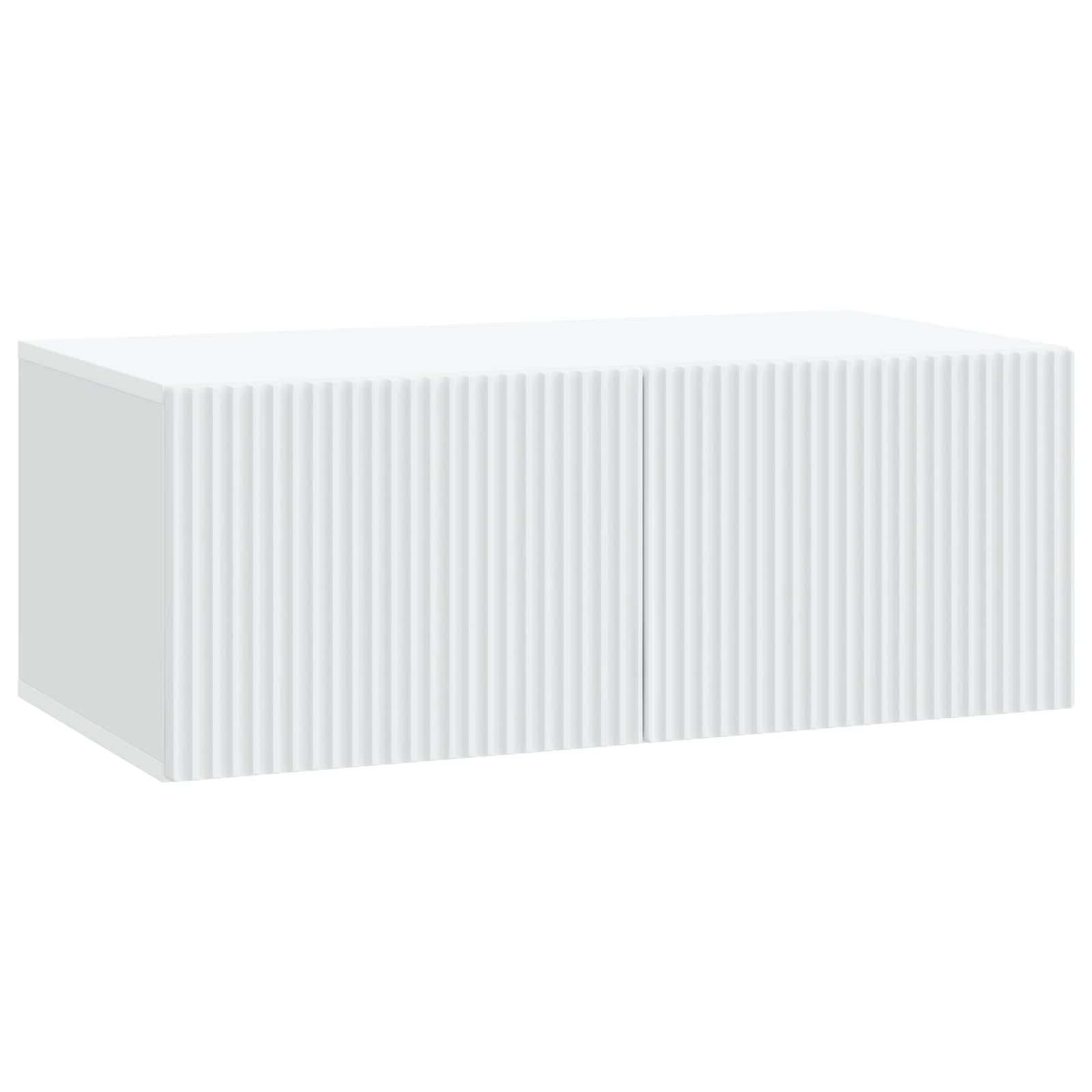 vidaXL Wandbeugel TV-kast Zwart 59,5 x 41 x 30 cm Bewerkt hout