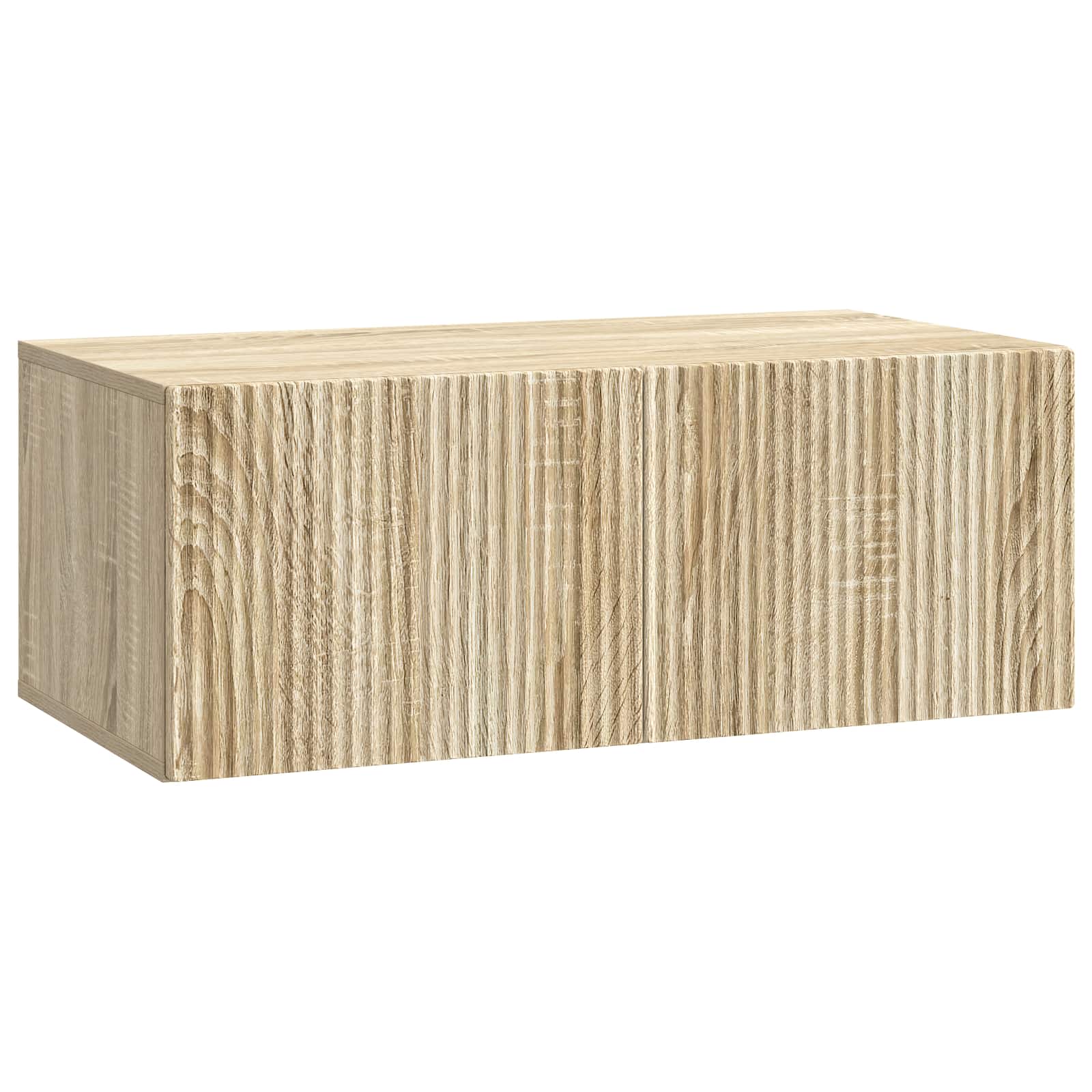 vidaXL Wandbeugel TV-kast Zwart 59,5 x 41 x 30 cm Bewerkt hout