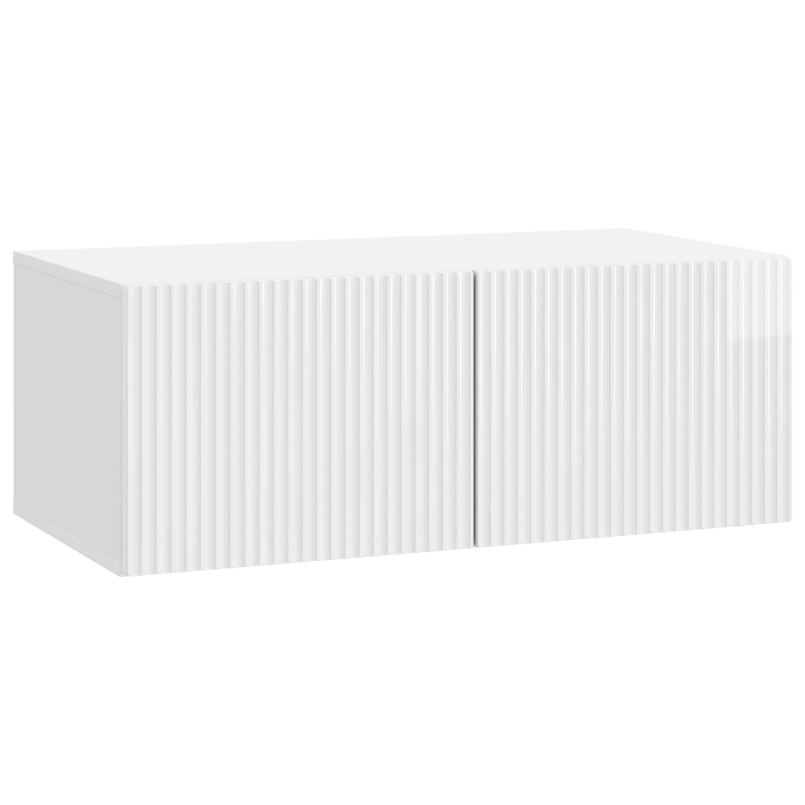 vidaXL Wandbeugel TV-kast Zwart 59,5 x 41 x 30 cm Bewerkt hout