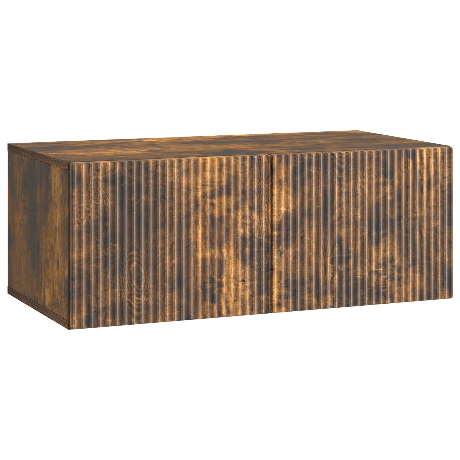 vidaXL Wandbeugel TV-kast Zwart 59,5 x 41 x 30 cm Bewerkt hout