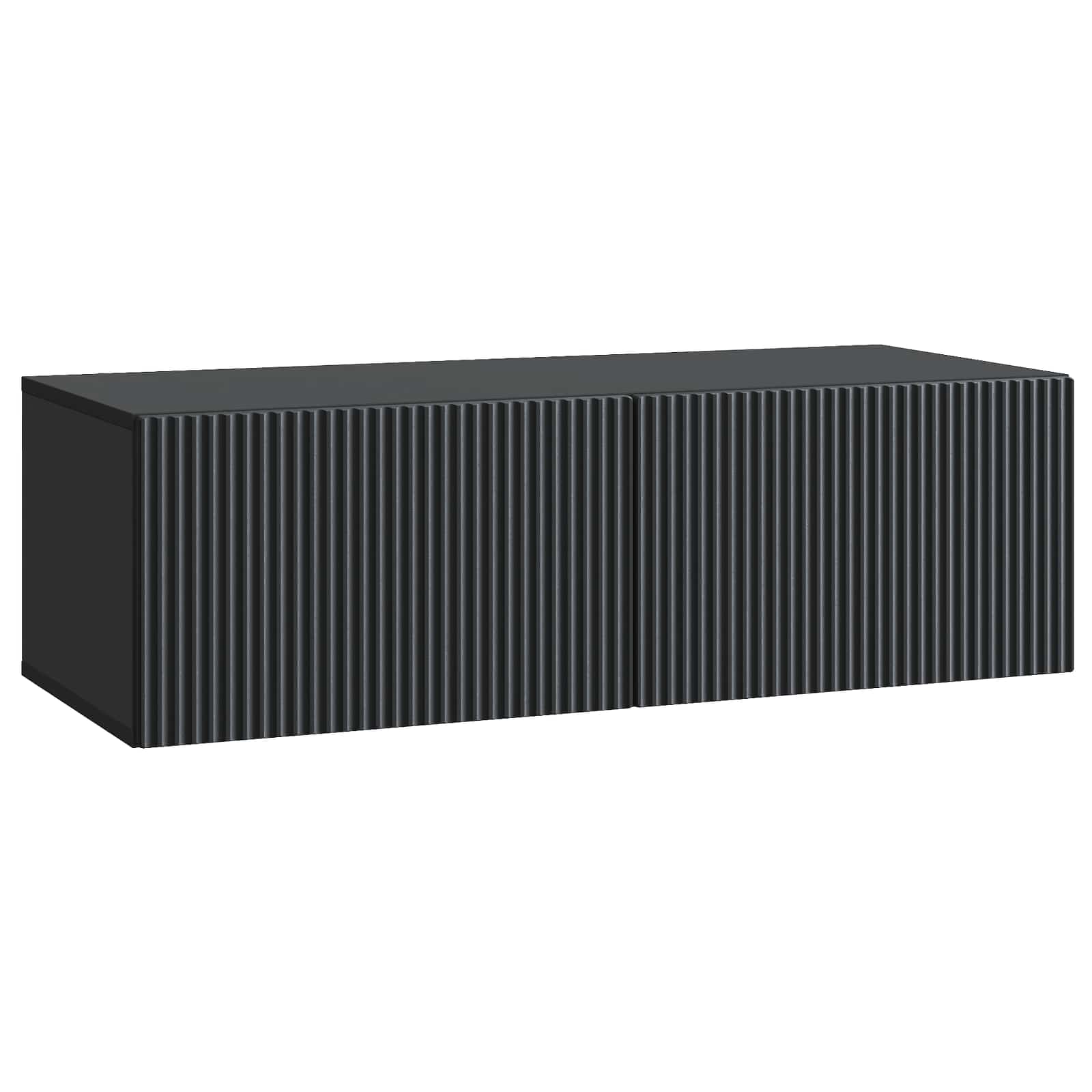 vidaXL Wandbeugel TV-kast Zwart 59,5 x 41 x 30 cm Bewerkt hout