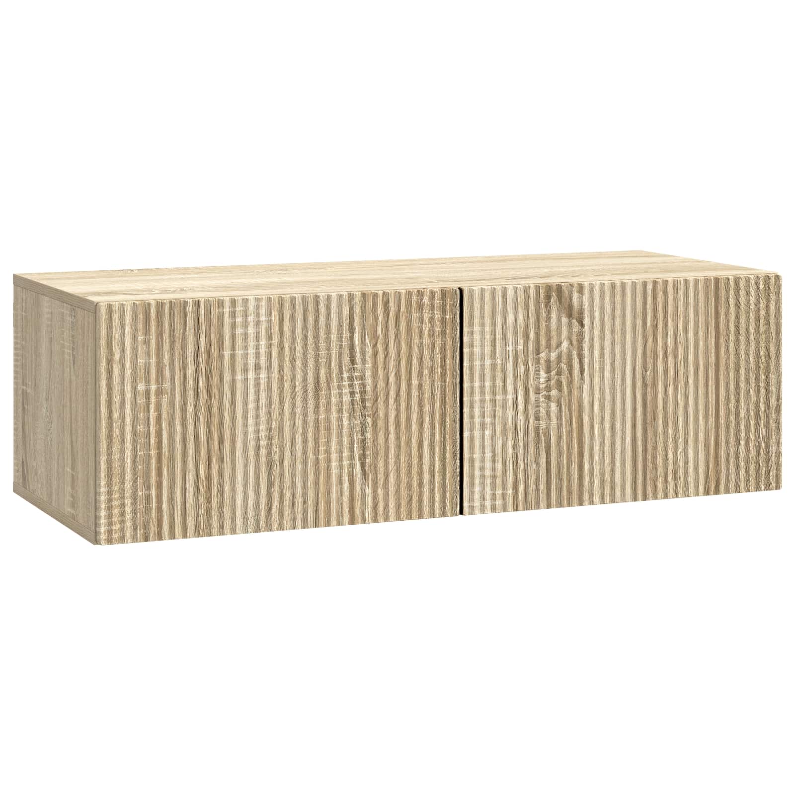 vidaXL Wandbeugel TV-kast Zwart 59,5 x 41 x 30 cm Bewerkt hout