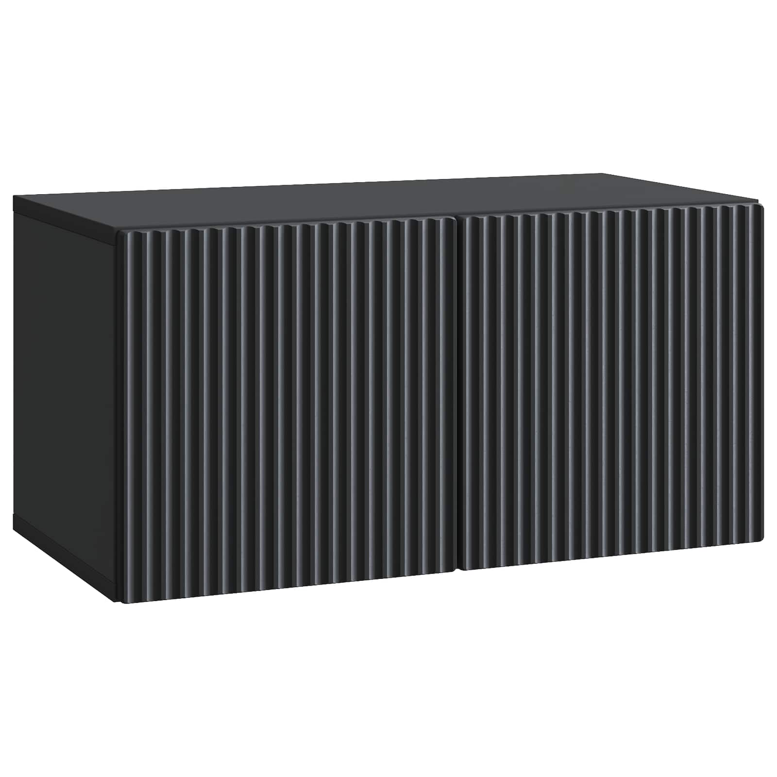 vidaXL Wandbeugel TV-kast Zwart 59,5 x 41 x 30 cm Bewerkt hout
