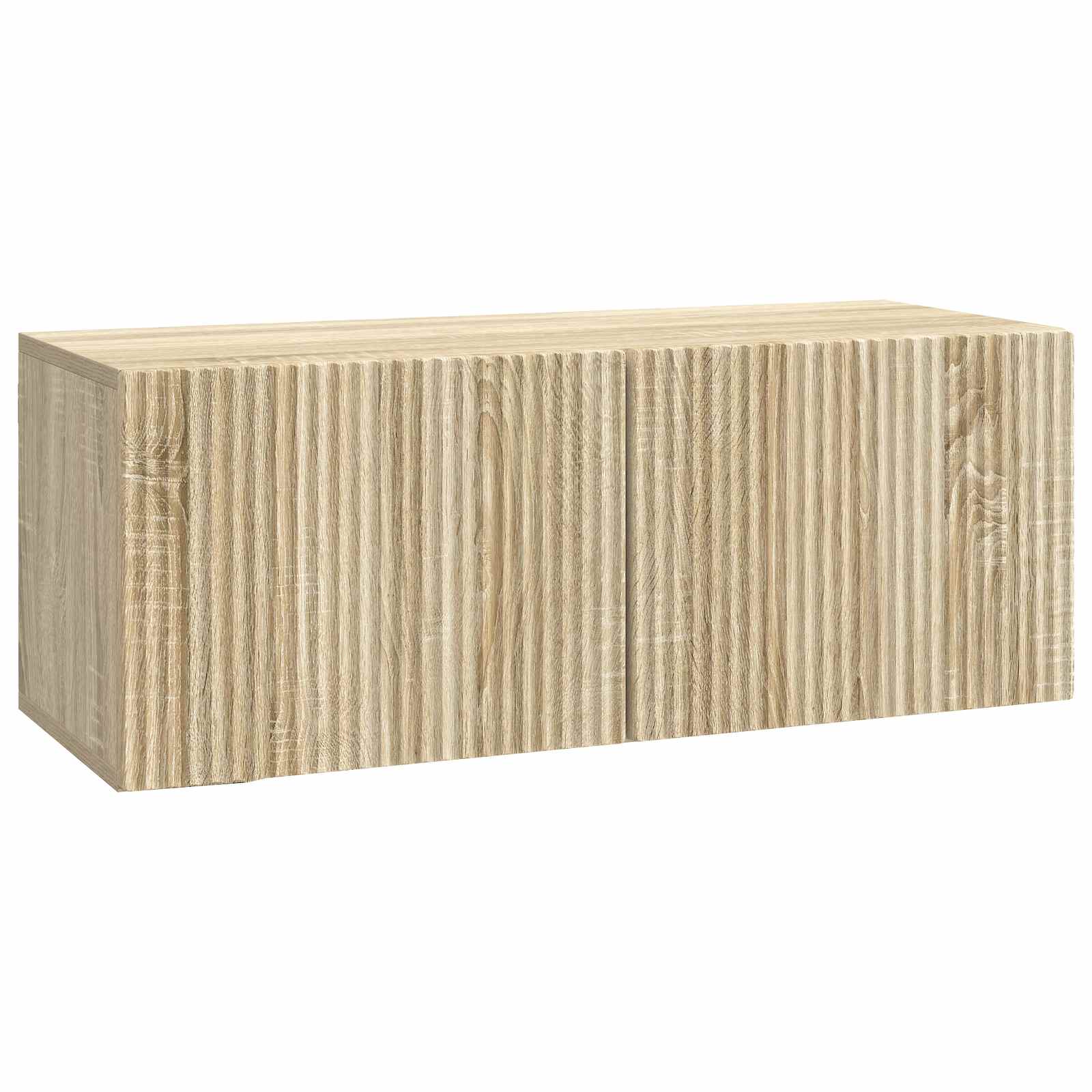 vidaXL Wandbeugel TV-kast Zwart 59,5 x 41 x 30 cm Bewerkt hout