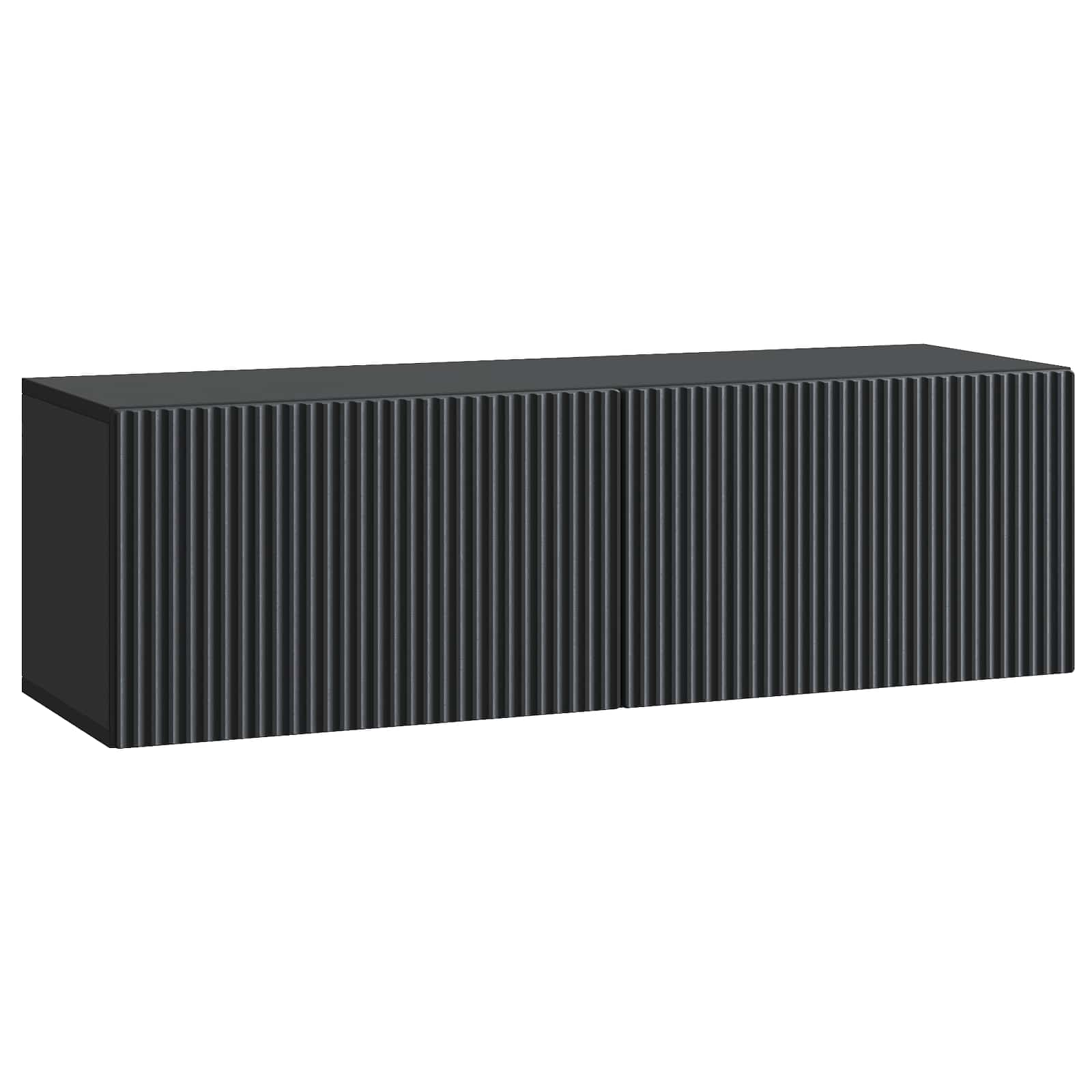 vidaXL Wandbeugel TV-kast Zwart 59,5 x 41 x 30 cm Bewerkt hout
