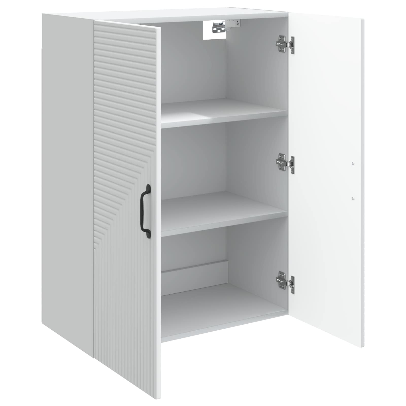 vidaXL Wandkast Wit 66 x 34,5 x 90 cm Bewerkt hout