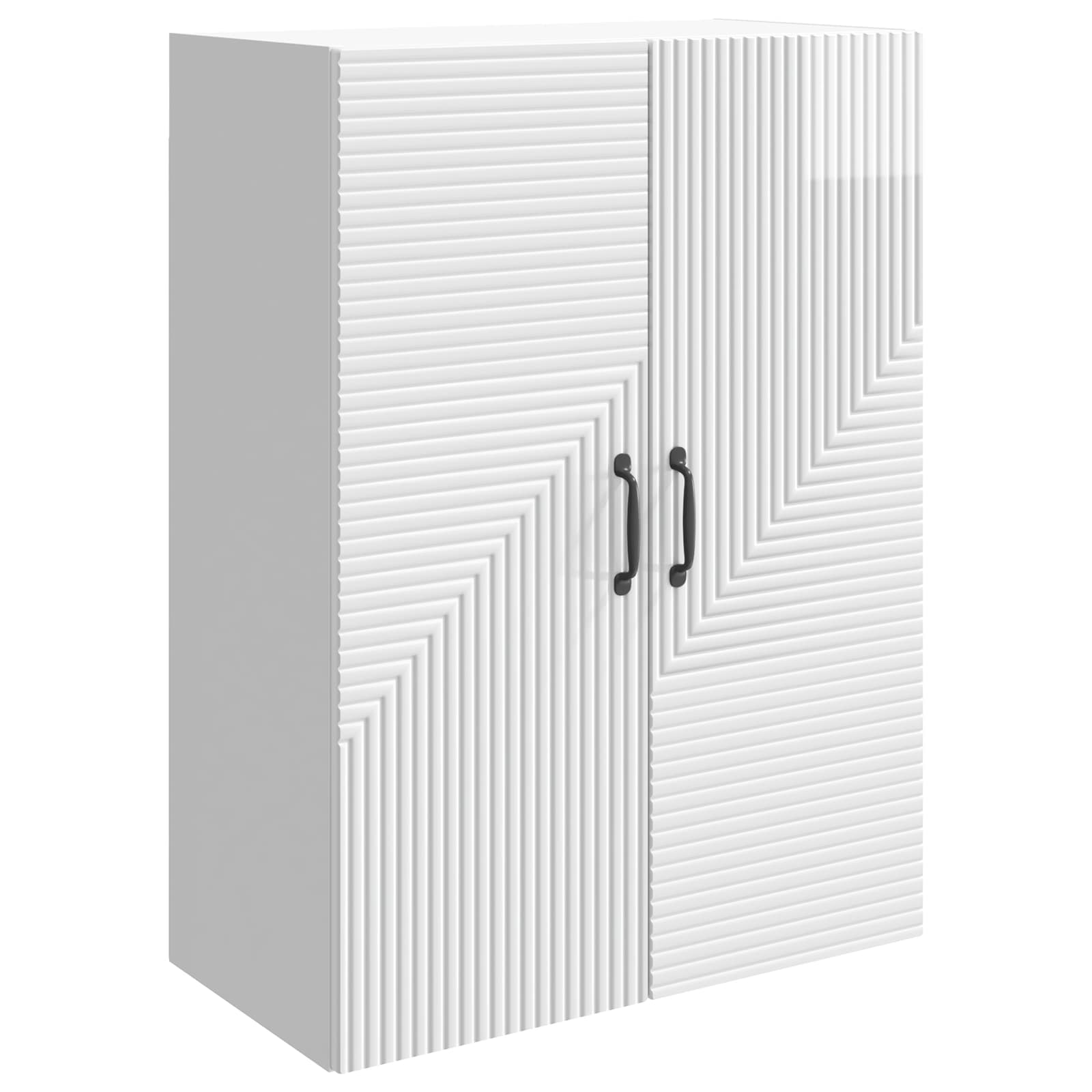 vidaXL Wandkast Wit 66 x 34,5 x 90 cm Bewerkt hout
