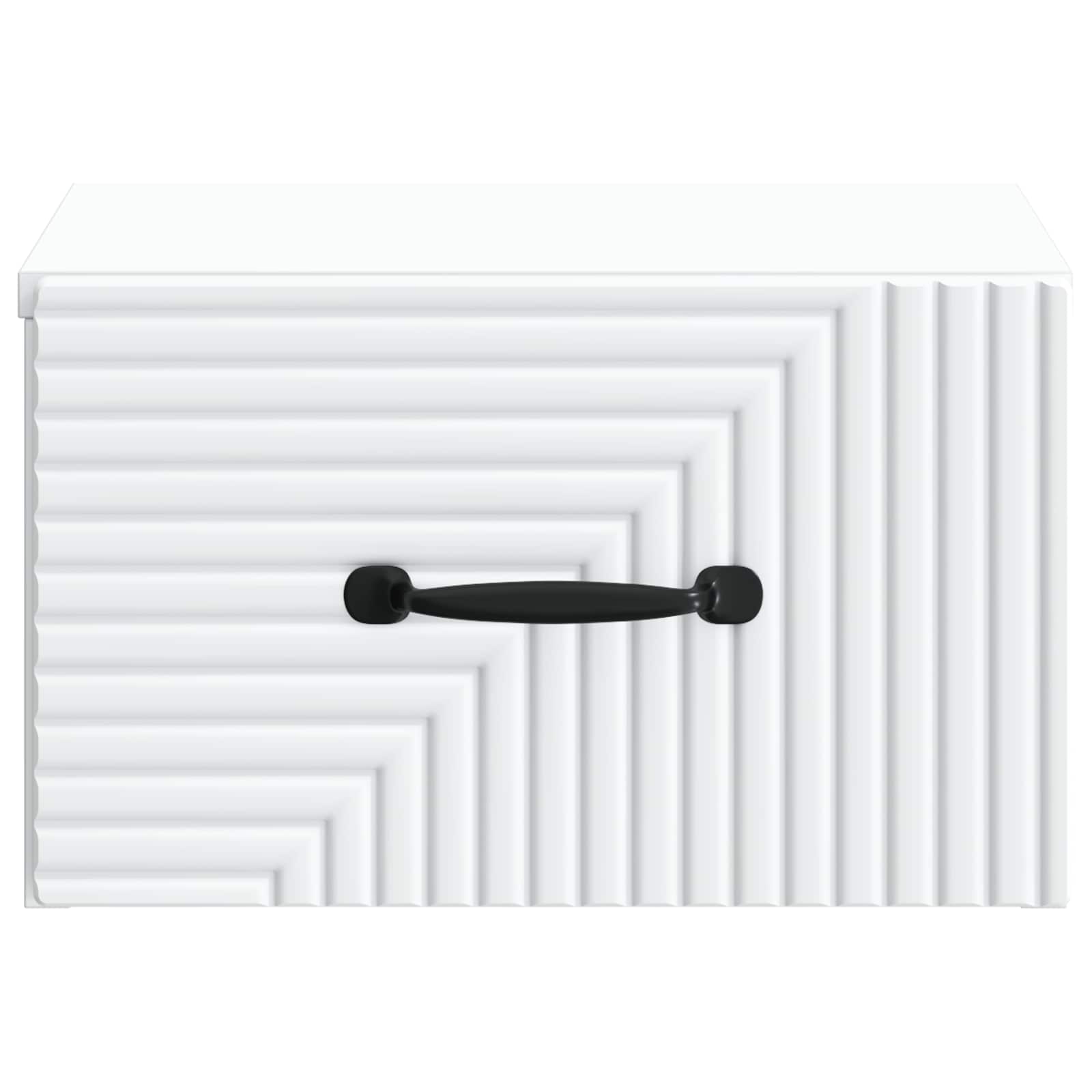 vidaXL Wandbeugel Bedkast 2 pcs Wit 34,5 x 33 x 20 cm Bewerkt hout