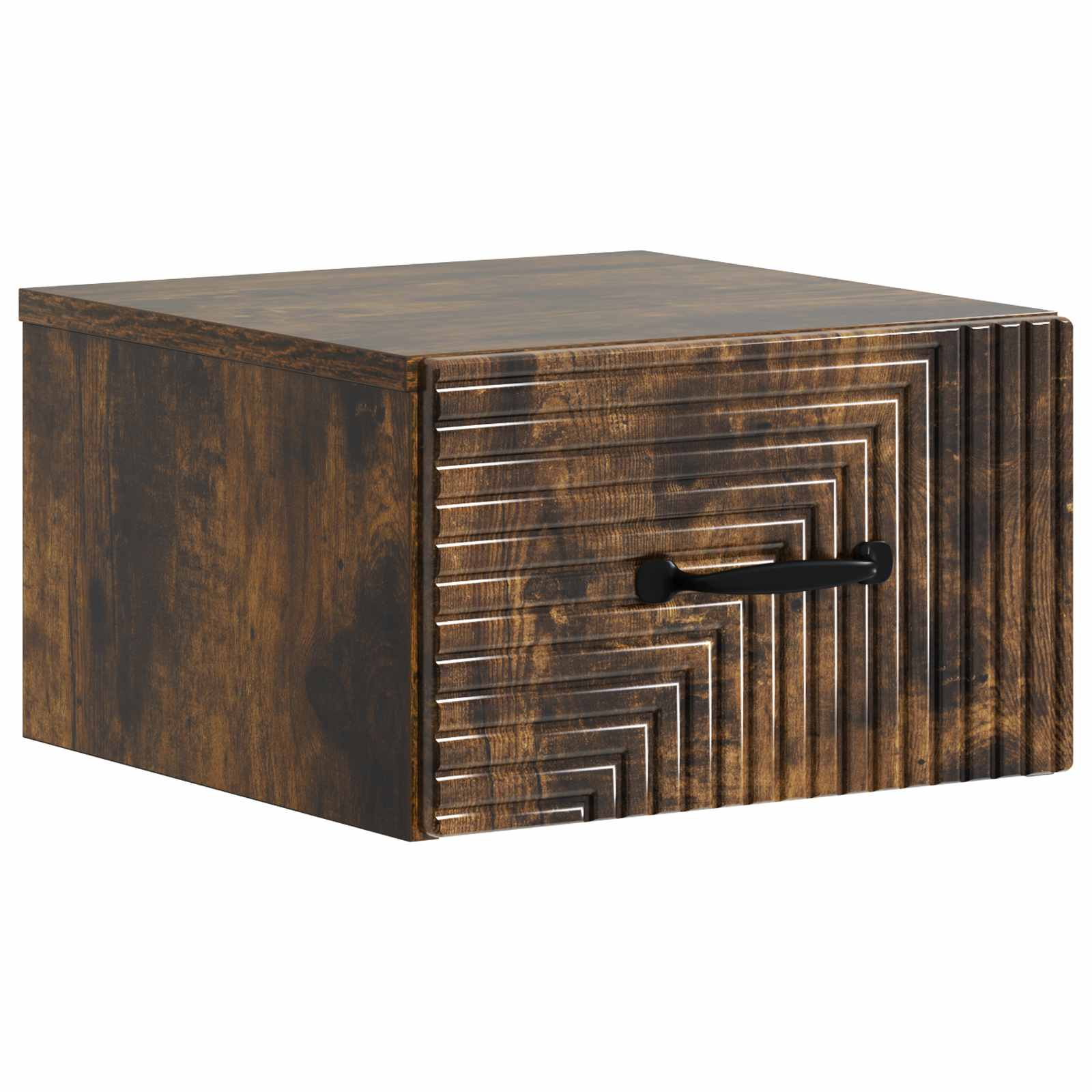 vidaXL Wandbeugel Bedkast 2 pcs Wit 34,5 x 33 x 20 cm Bewerkt hout